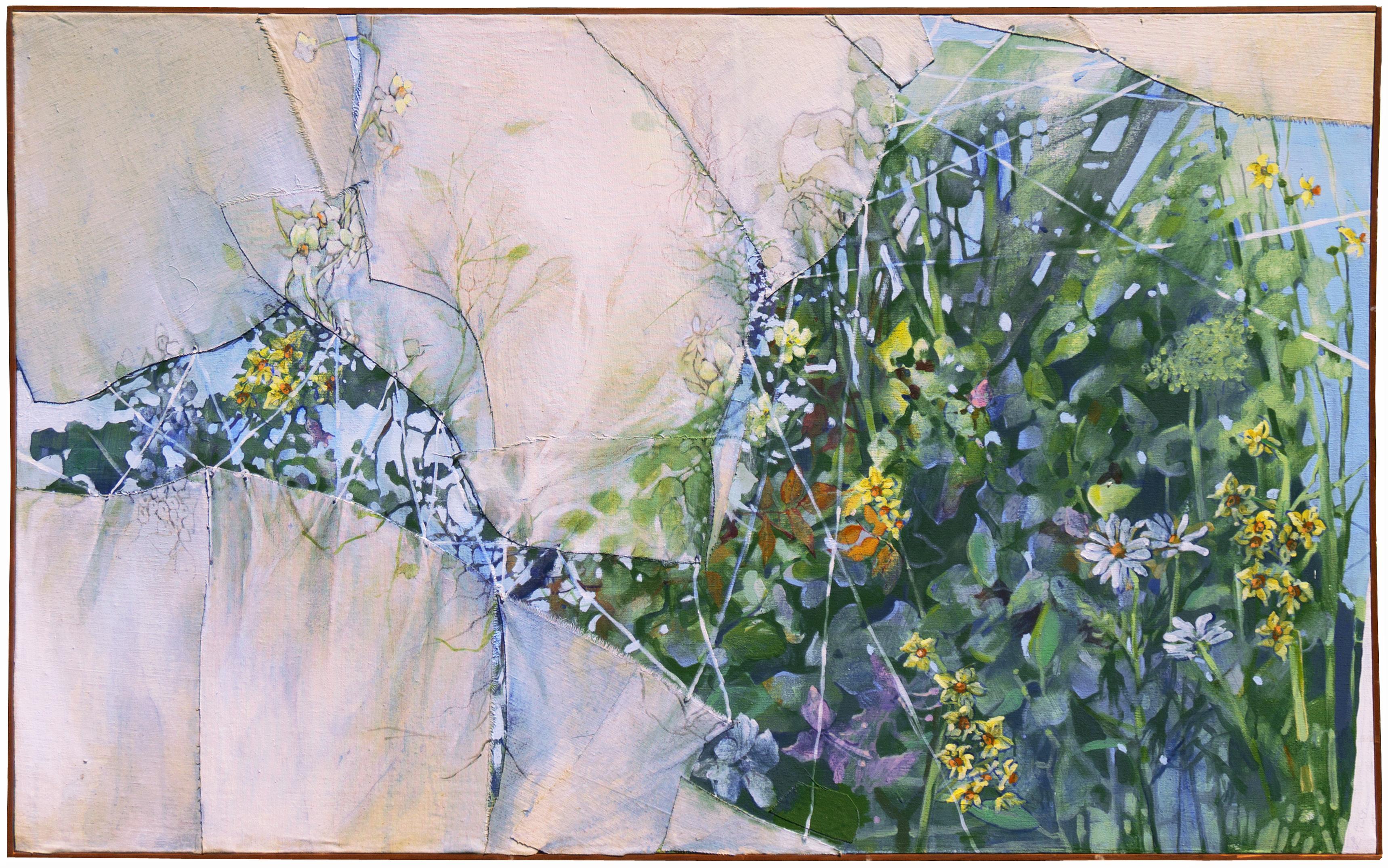 Lynn Curtis Landscape Painting – Frühling", großes modernistisches Öl, Dartmouth, Slade School, ausgestellte Werke, McDowell