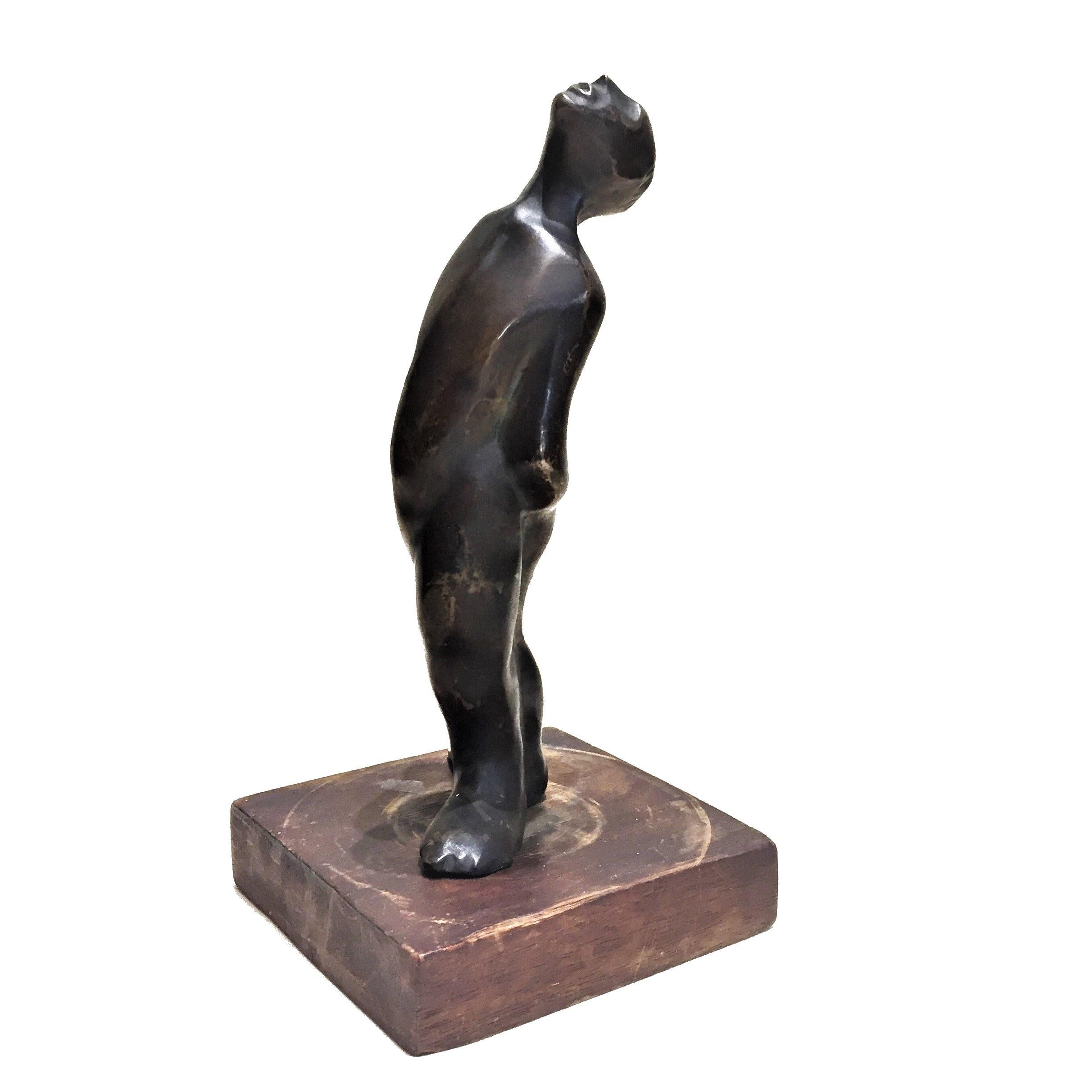 Lynn Davis, Couple, Patinated Bronze Mobile Sculptural Group, circa 1961 For Sale 6