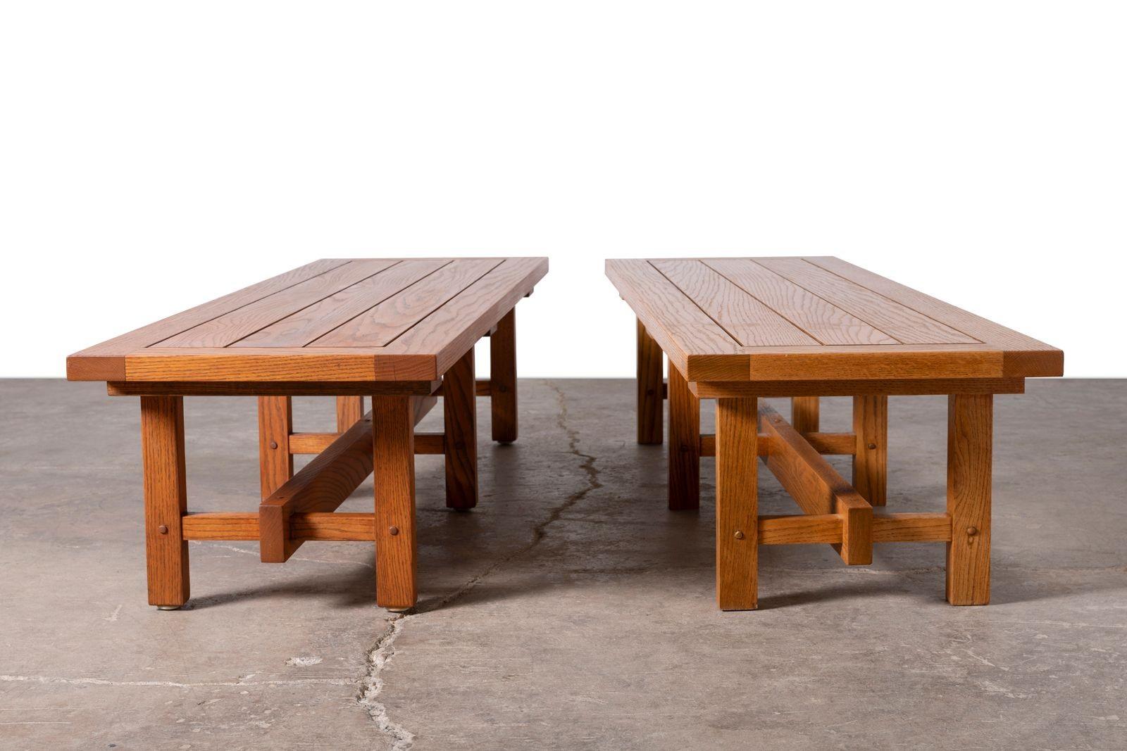 Lynn Ford Architectural Bench From O'Neil Ford Building Texas Instruments Campus For Sale 4