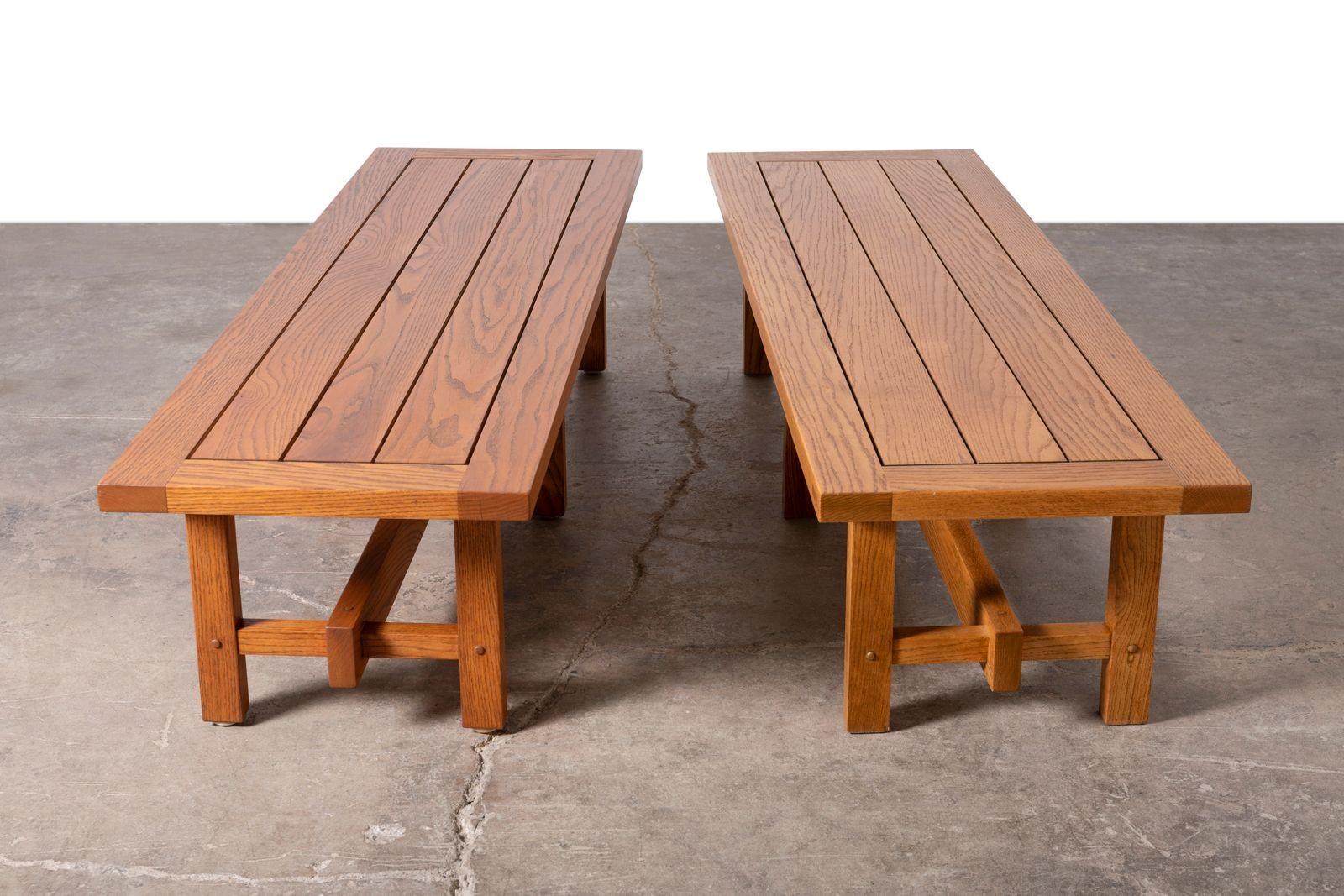 American Lynn Ford Architectural Bench From O'Neil Ford Building Texas Instruments Campus For Sale