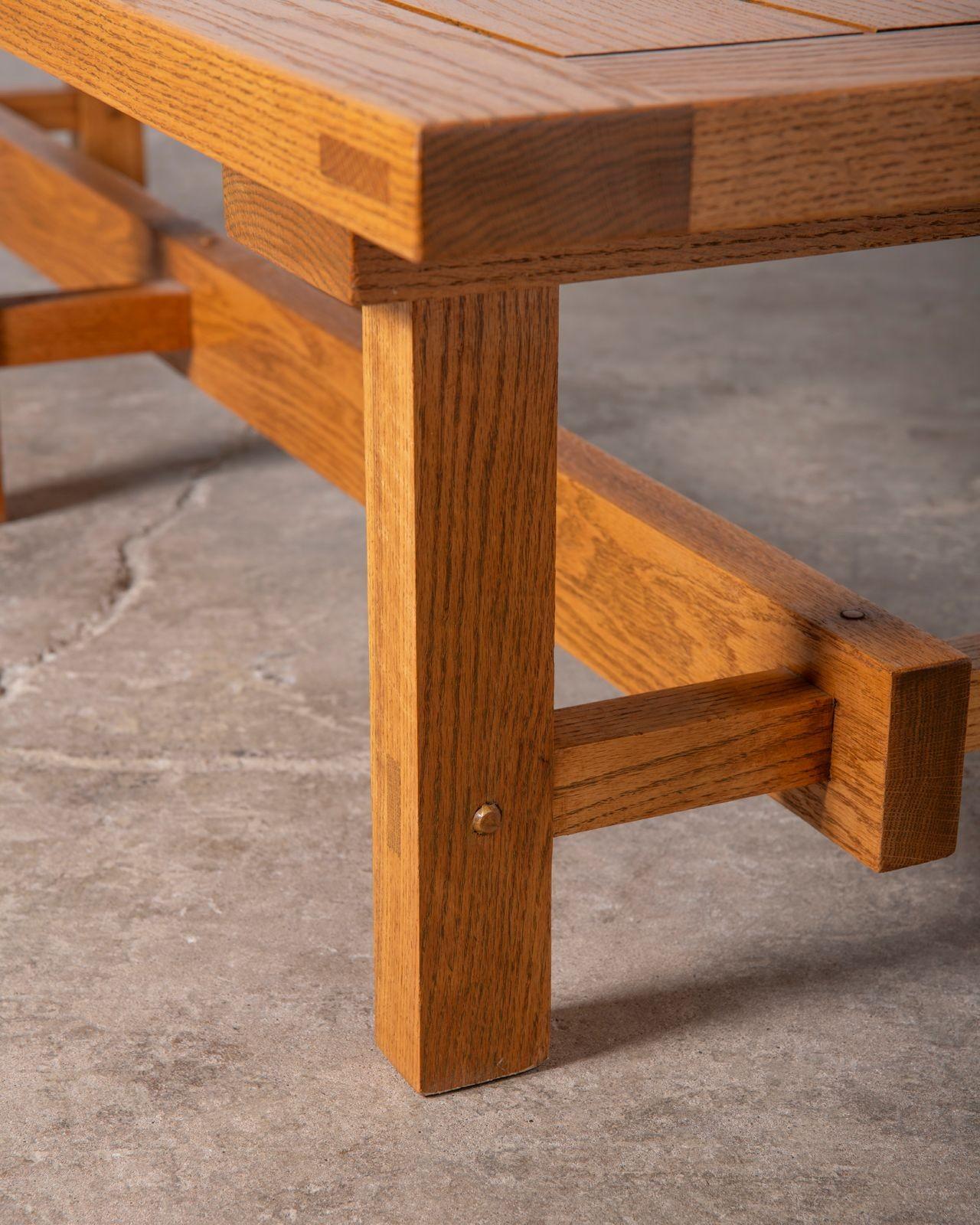 Lynn Ford Architectural Bench From O'Neil Ford Building Texas Instruments Campus In Good Condition For Sale In Dallas, TX