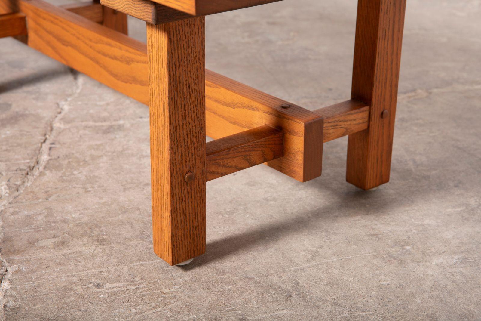 Lynn Ford Architectural Bench From O'Neil Ford Building Texas Instruments Campus In Good Condition For Sale In Dallas, TX