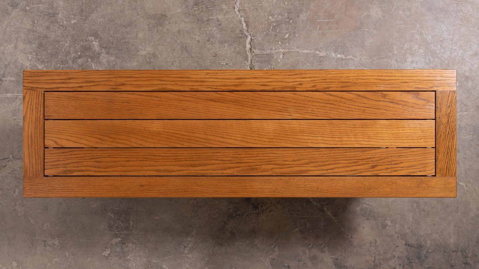 Lynn Ford Architectural Bench From O'Neil Ford Building Texas Instruments Campus For Sale 2