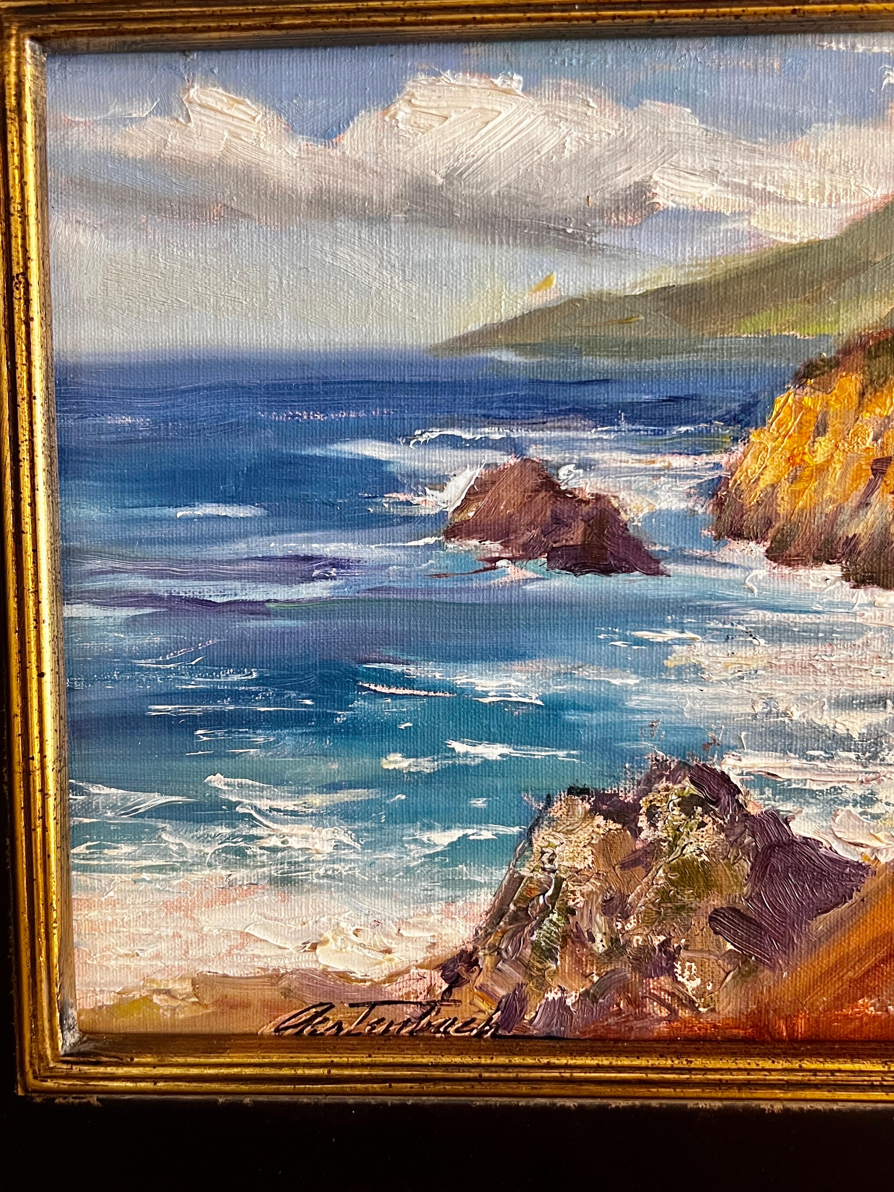 Big Sur California - Impressionist Painting by Lynn Gertenbach