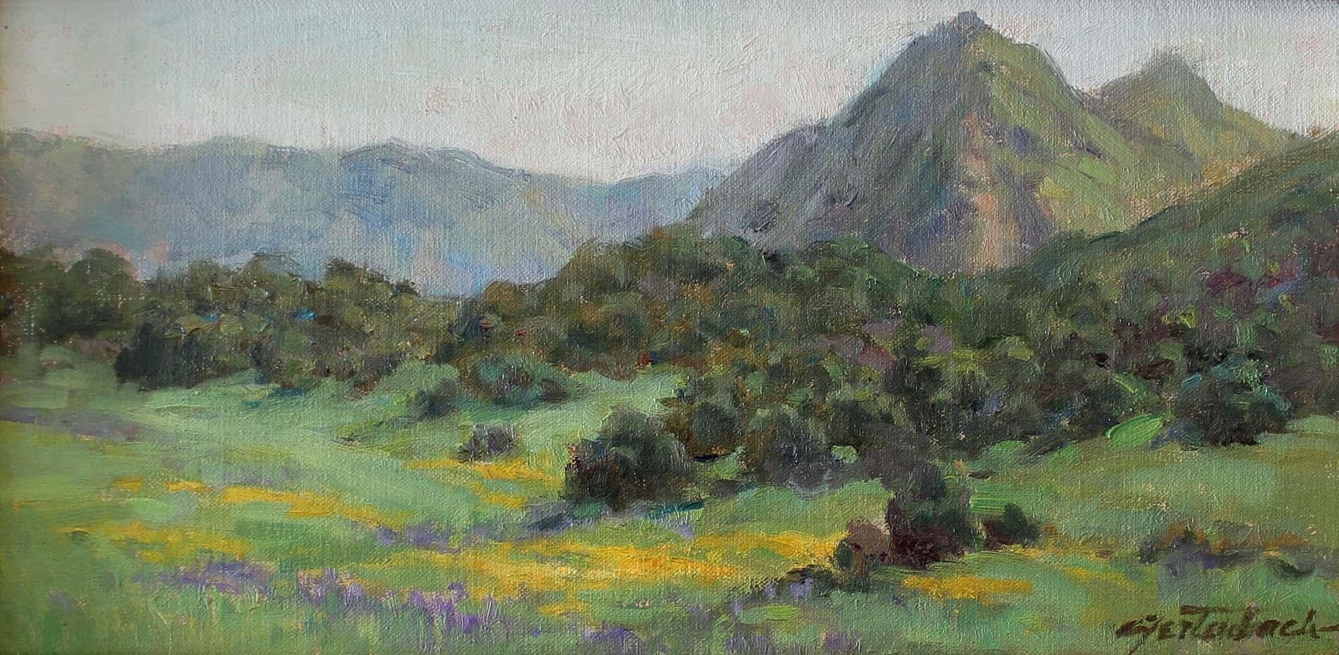 Lynn Gertenbach Landscape Painting – Kalifornien Frühlingszeit