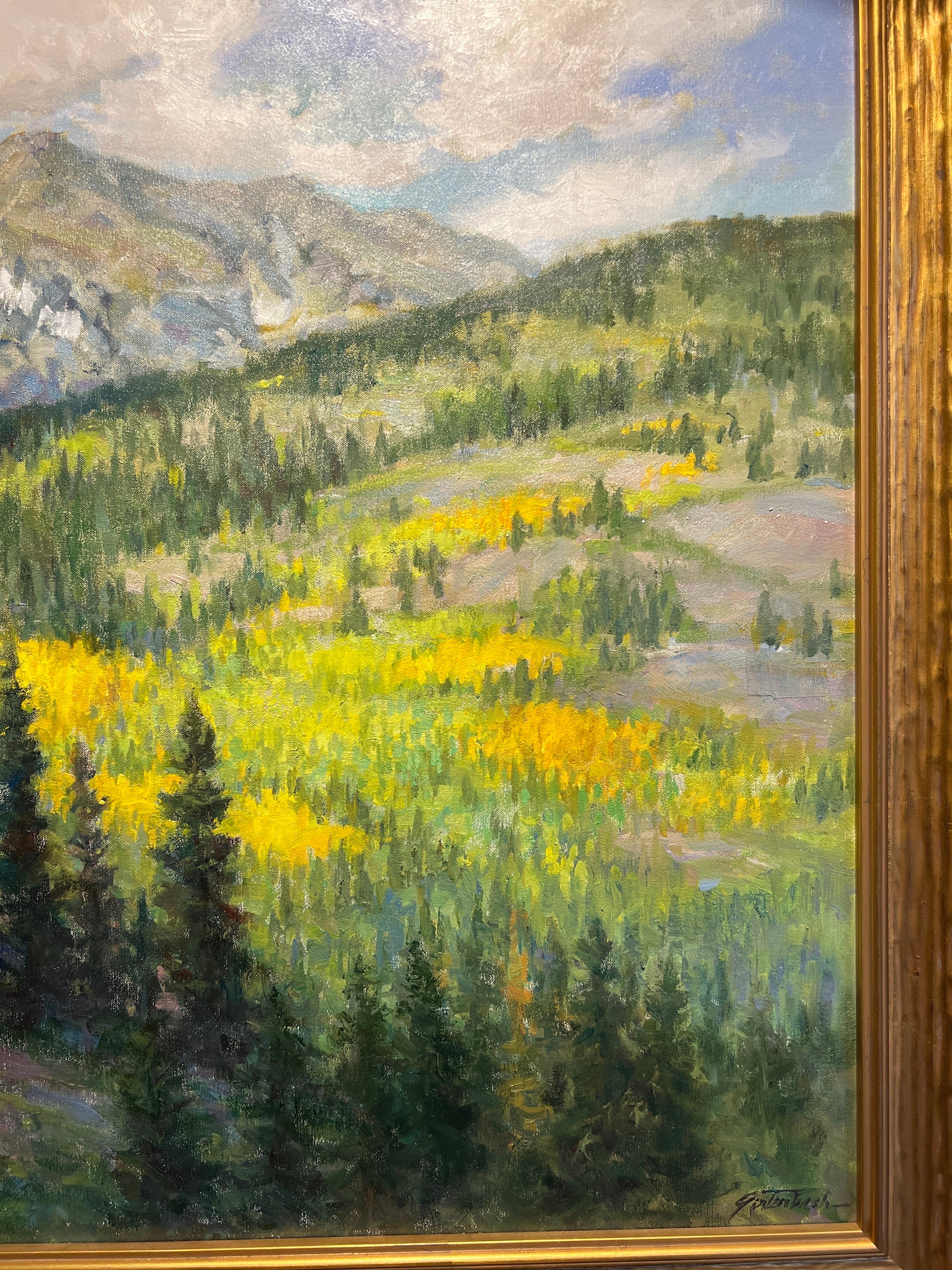 Eindrücke der Landschaft,  Landschaftsgemälde, Auf dem Weg nach Silverton. (Impressionismus), Painting, von Lynn Gertenbach