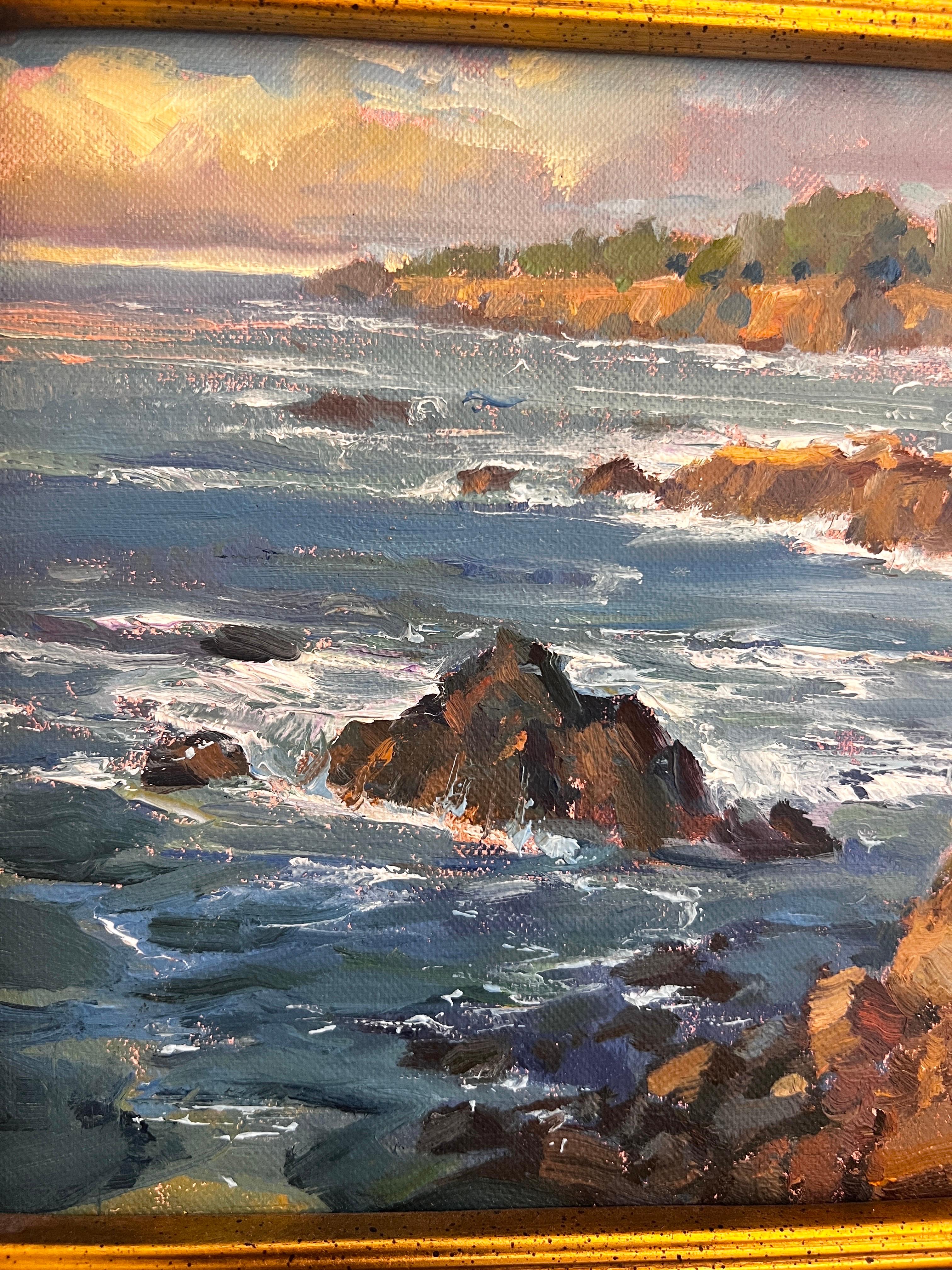 Mendocino Coast - Impressionist Painting by Lynn Gertenbach