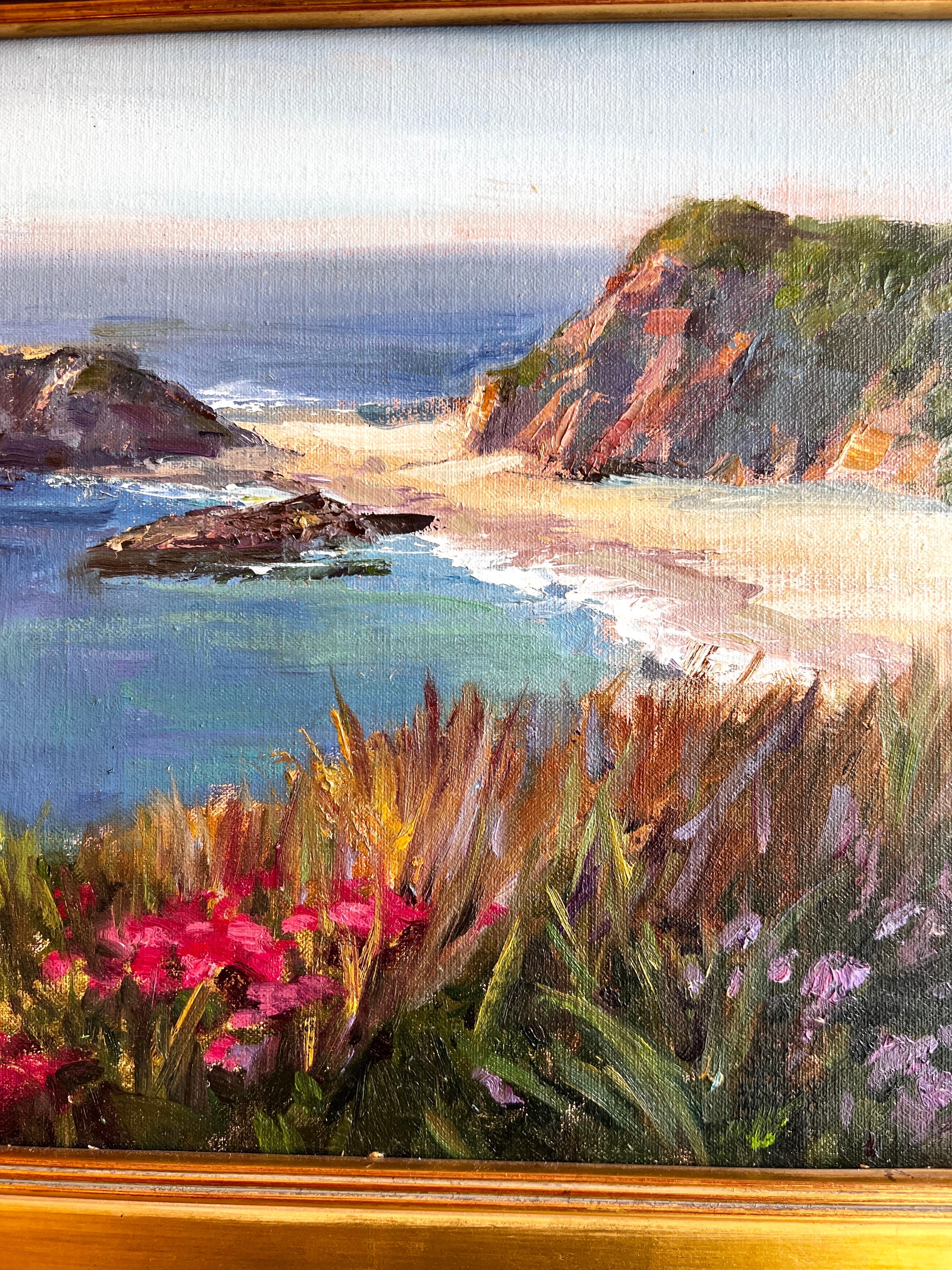 Montage, Laguna Beach. - Impressionist Painting by Lynn Gertenbach