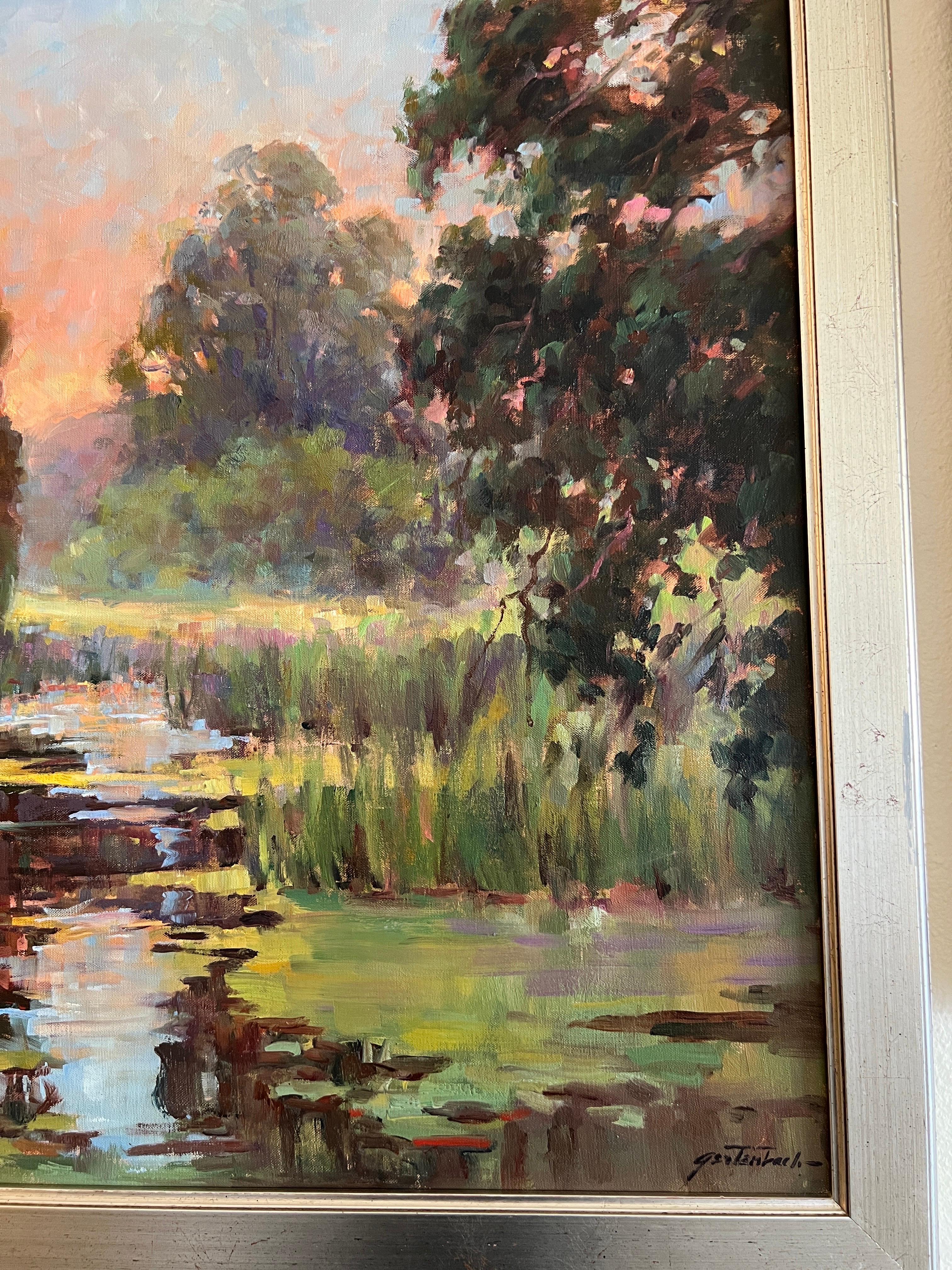 Santuario, California encapsula, pintura impresionista - Painting Impresionista de Lynn Gertenbach