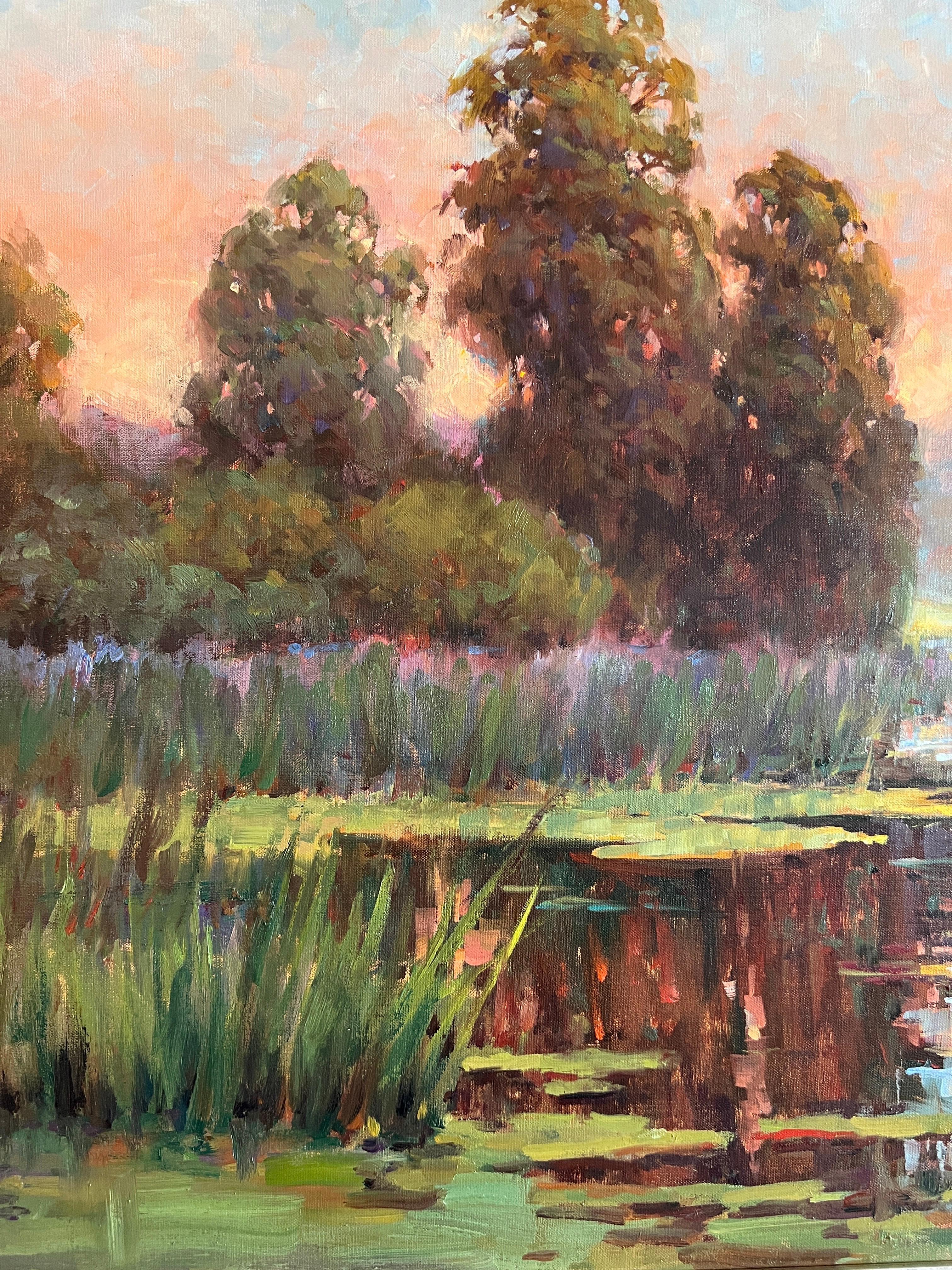Santuario, California encapsula, pintura impresionista 1