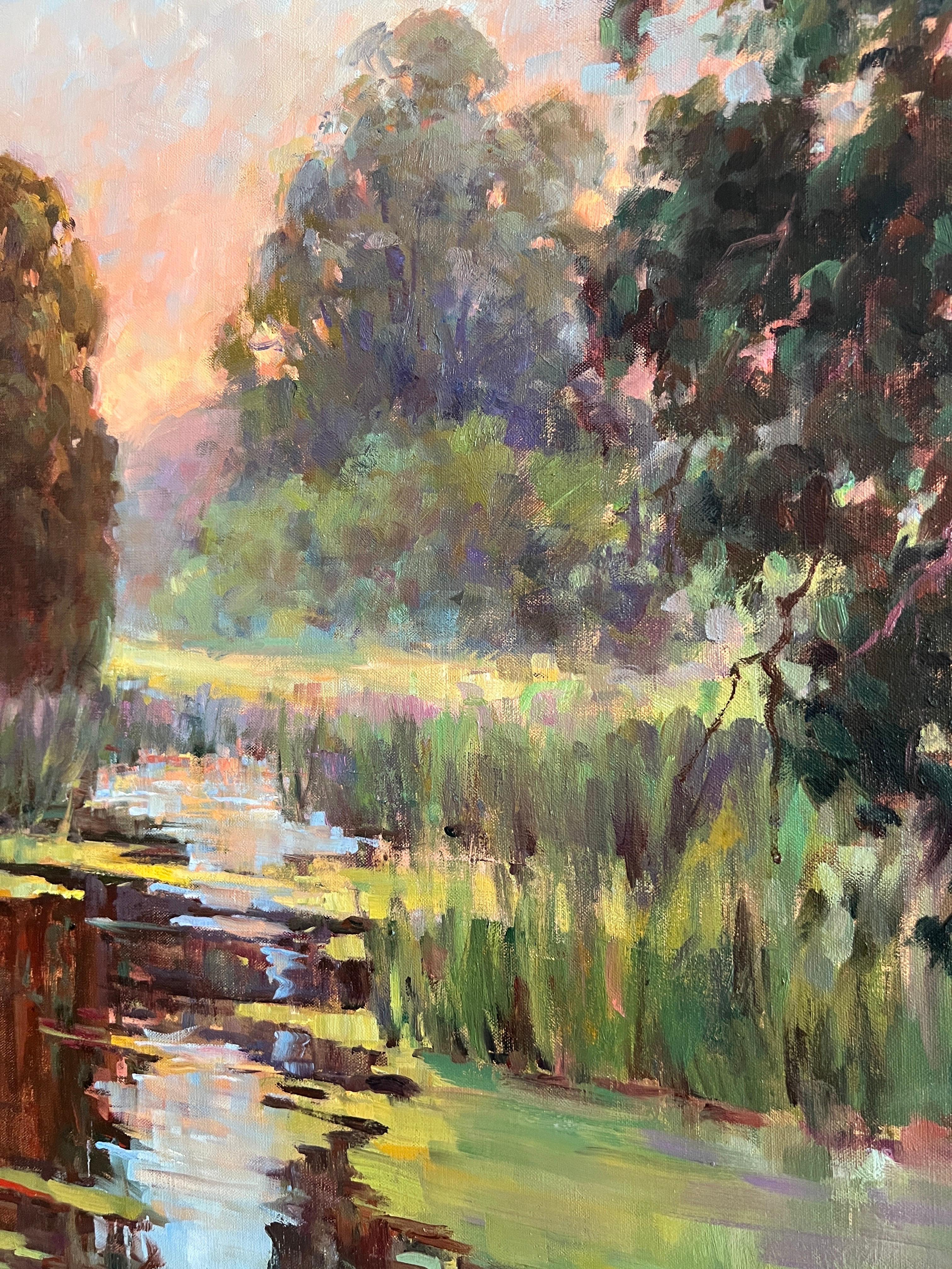 Santuario, California encapsula, pintura impresionista 2