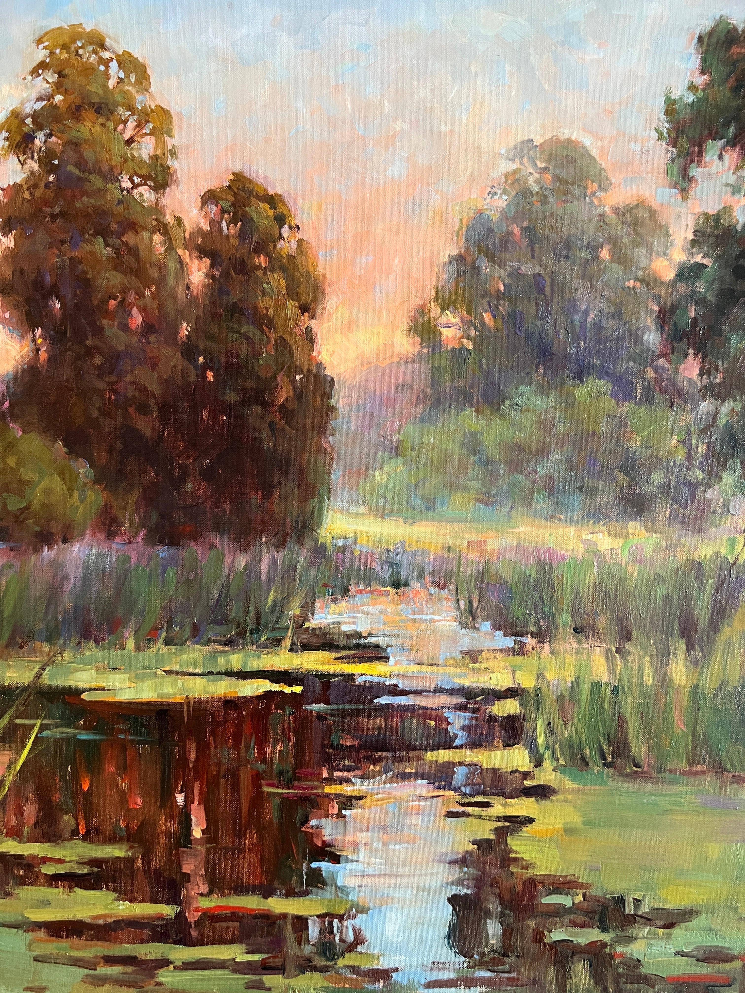 Santuario, California encapsula, pintura impresionista 3