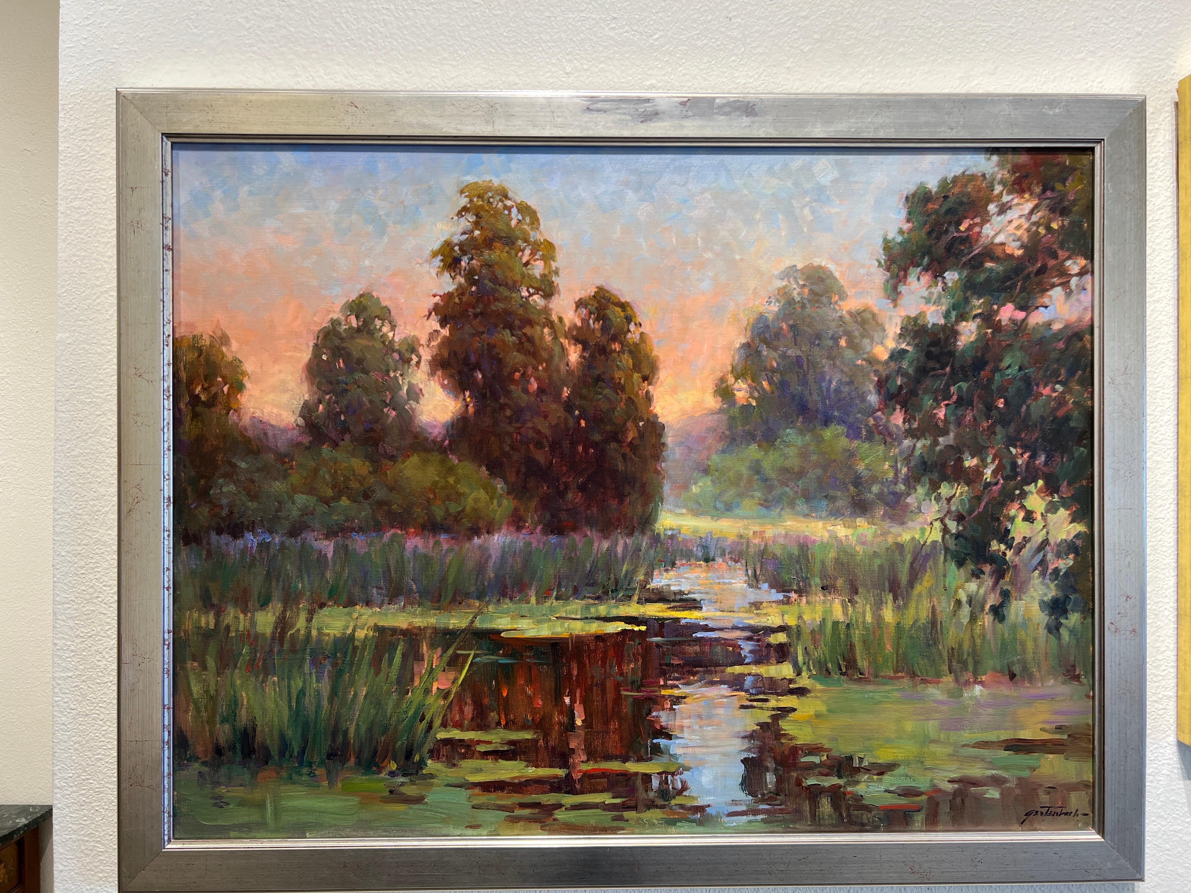 Santuario, California encapsula, pintura impresionista 4