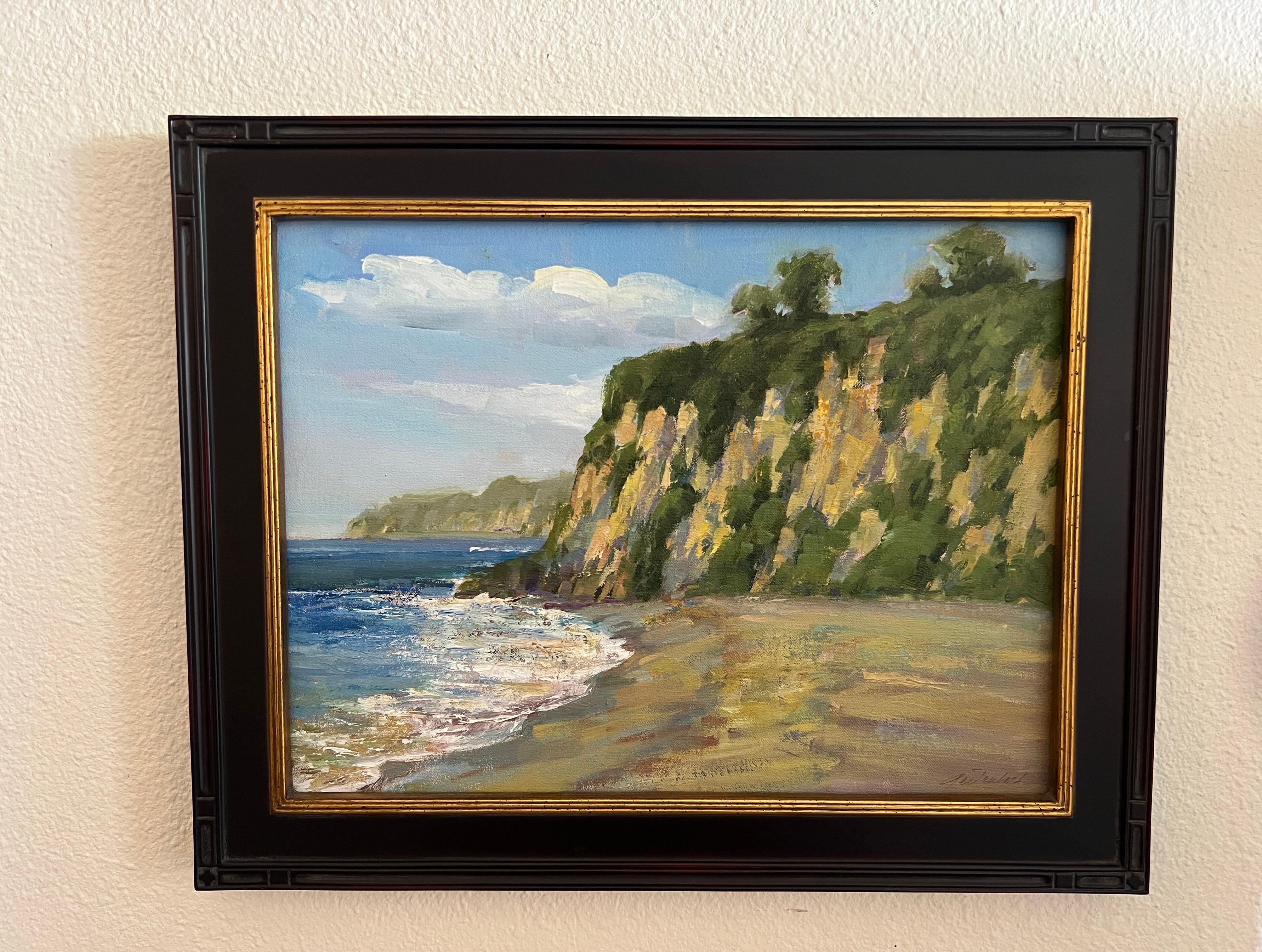 Voir Scape, Paradise Cove, Malibu. Pétrole  peindre Malibu. en vente 2