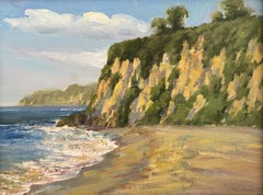 Voir Scape, Paradise Cove, Malibu. Pétrole  peindre Malibu.