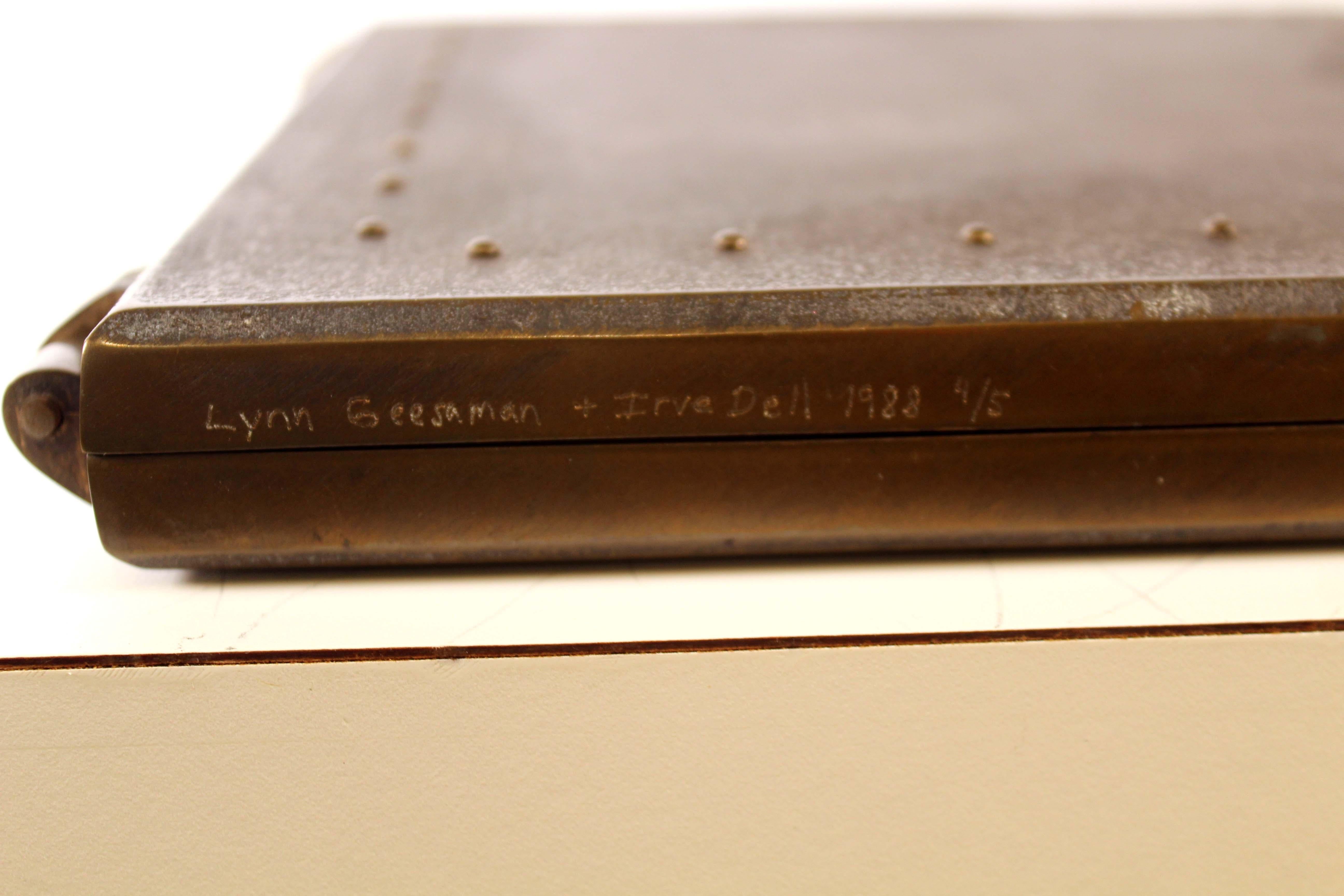 Lynn Gessaman & Irve Dell Bronze Sculpture Box with Gelatin Silver Prints 1986 For Sale 14