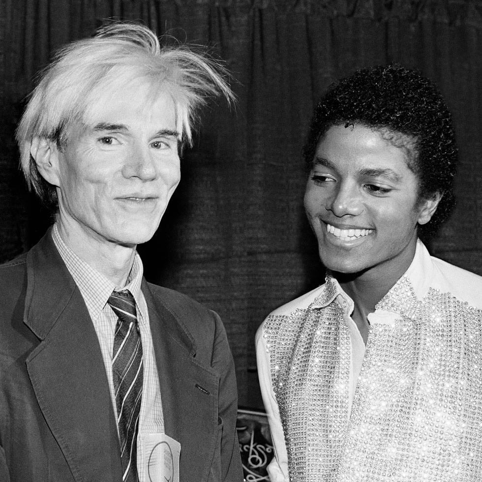 Lynn Goldsmith Color Photograph – Andy Warhol und Michael Jackson 1981