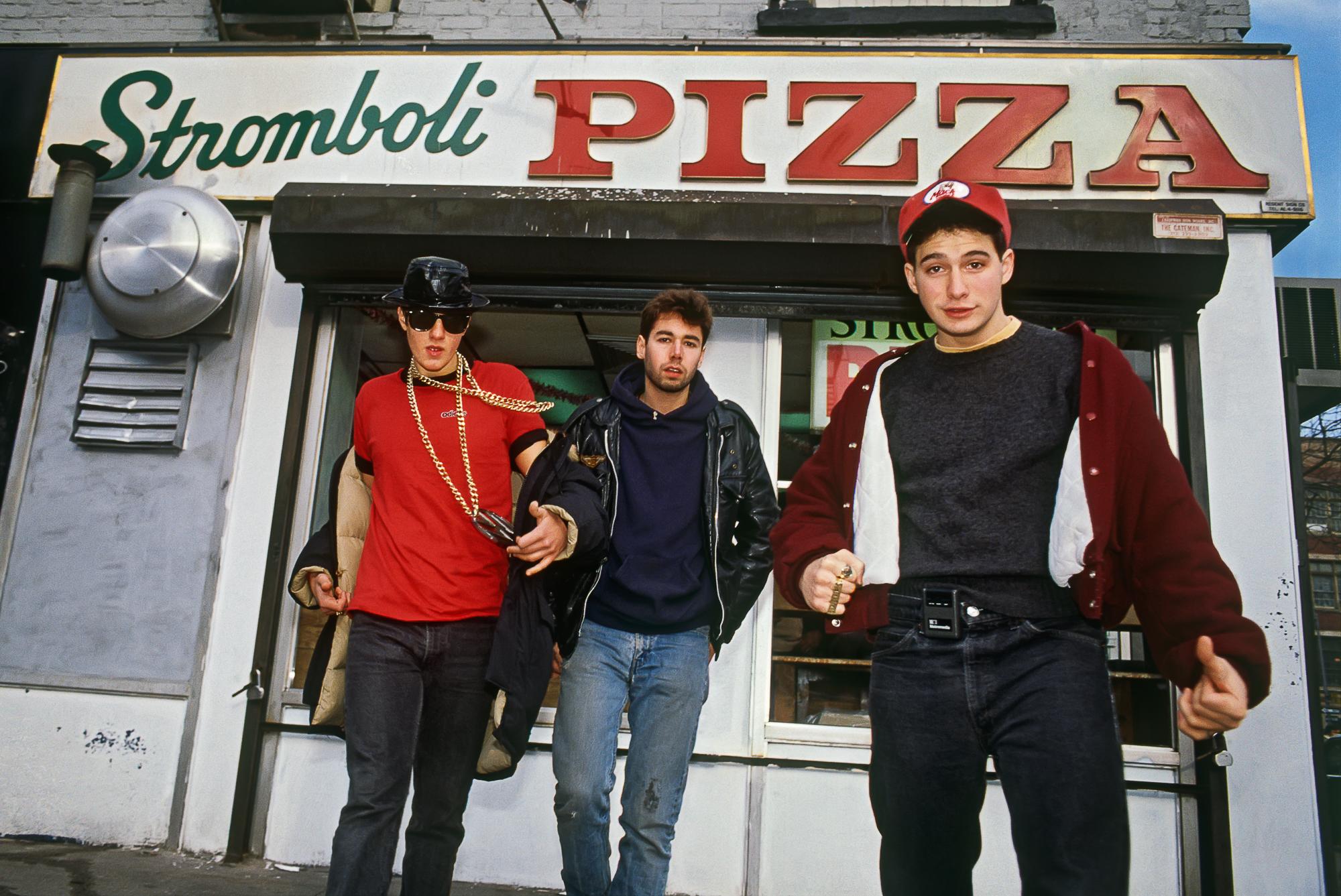 Lynn Goldsmith Color Photograph - BEASTIE BOYS, 1986 STROMBOLI PIZZA