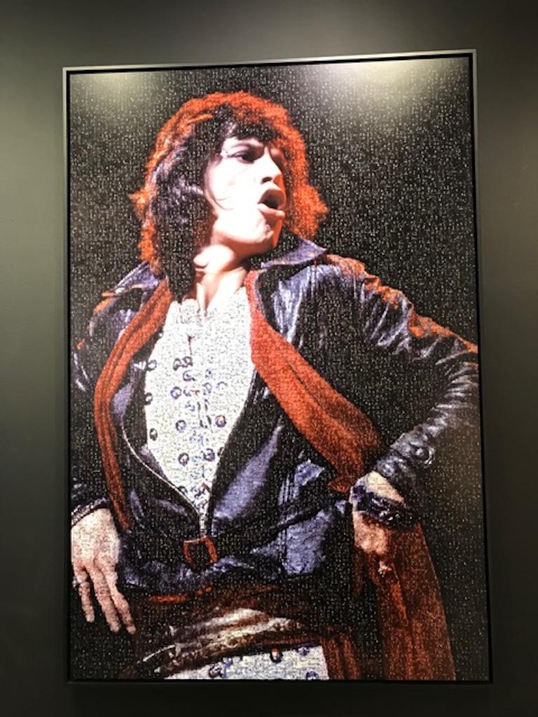 Mick Jagger Hands on Hips Color Mosaic - Photograph by Lynn Goldsmith
