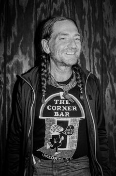 Vintage Willie Nelson portrait by Lynn Goldsmith signed limited edition 16x20" print