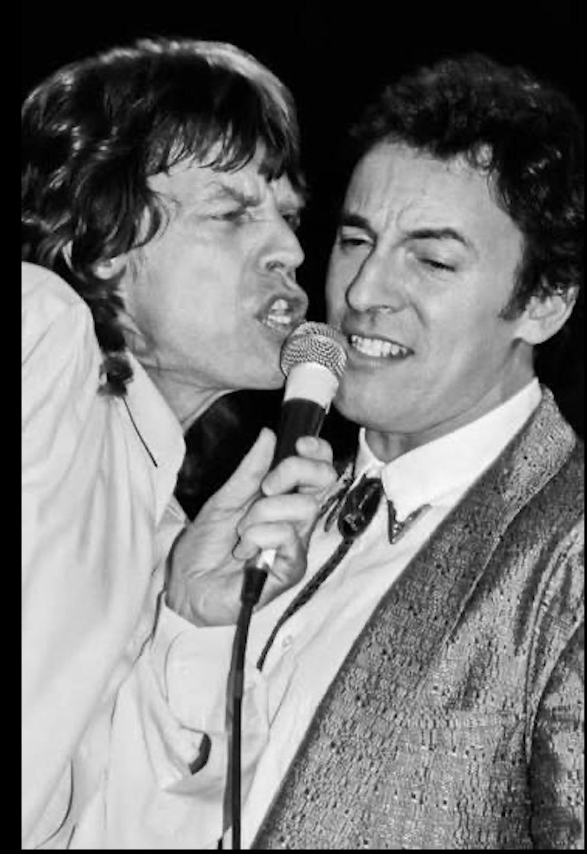 Lynn Goldsmith Print - Mick Jagger & Bruce Springsteen