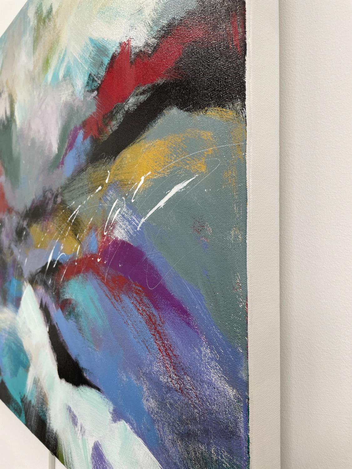 Beneath the Waves of Your Heart, Abstrakte Malerei – Painting von Lynn Goldstein