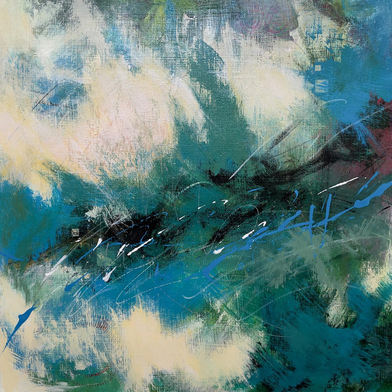 Landscape Painting di Lynn Goldstein - Sorprese magiche, Pittura astratta