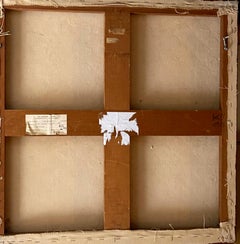 Lynn Leland, unique geometric abstraction Op Art painting, Albright Knox Gallery