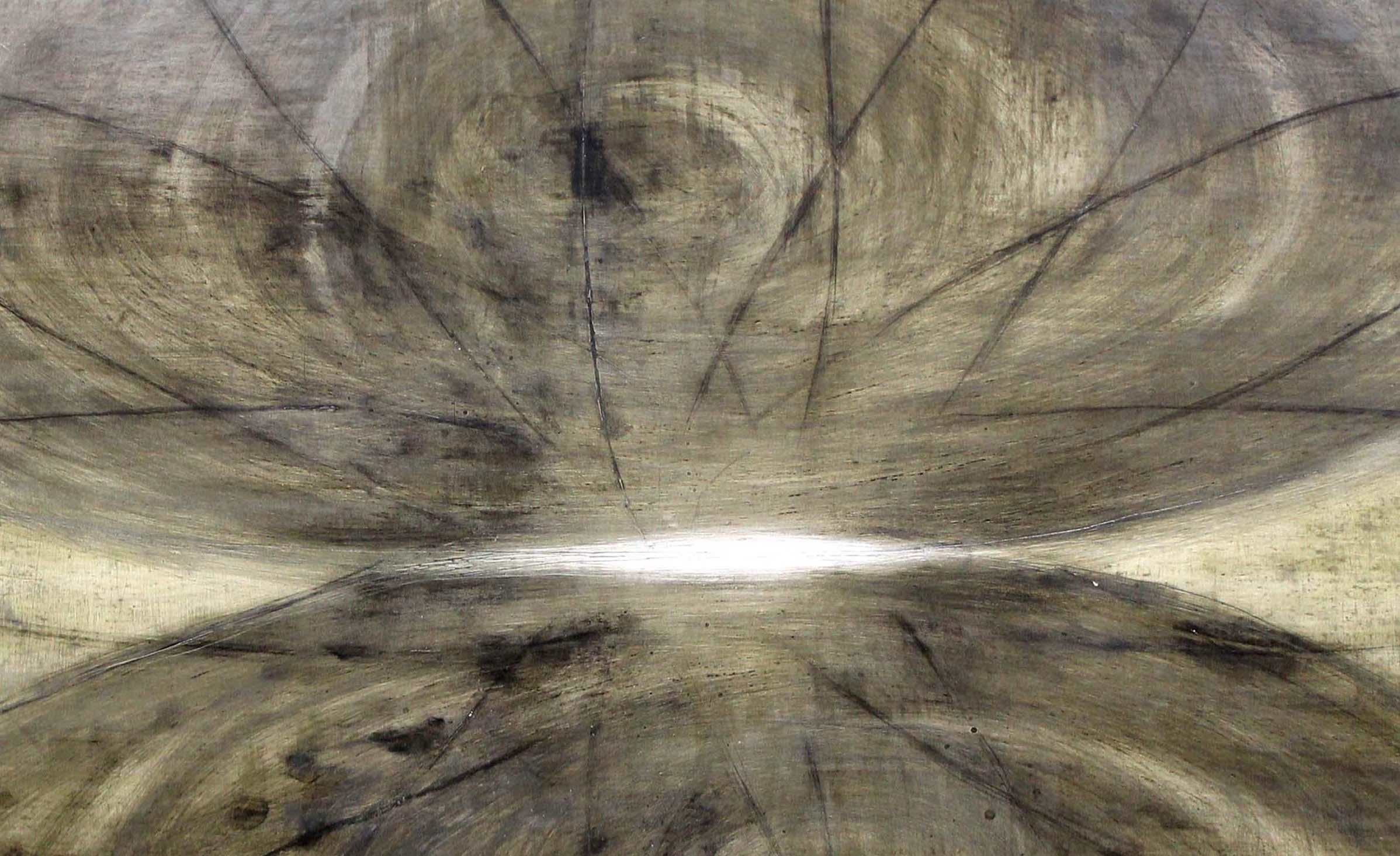 Lynn McCarty Oil Painting 1990 Abstract Monochrome Minimal Contemporary gray For Sale 2
