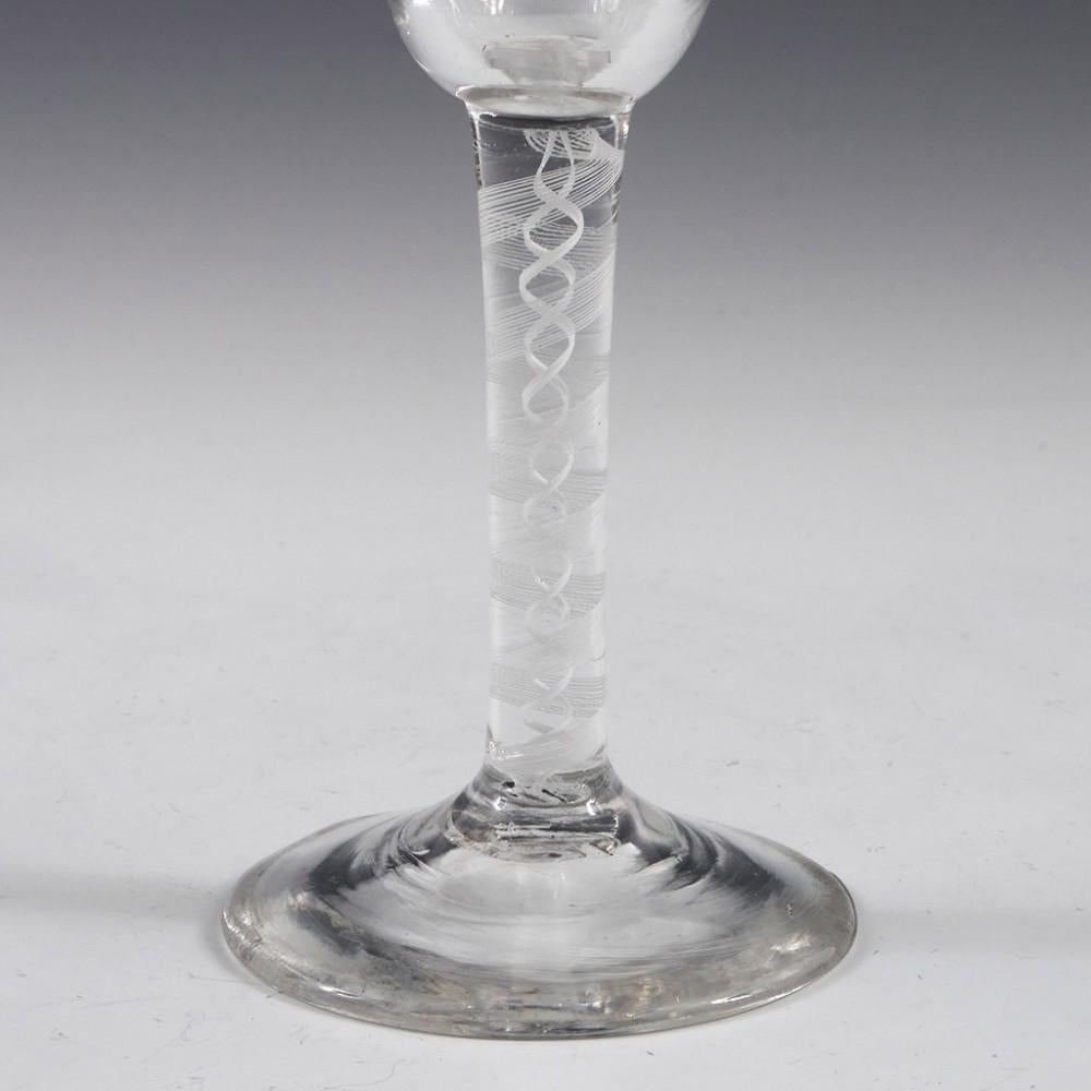 18th Century Lynn Opaque Twist Stem Wine Glass, c1760
                                                                                                                                                                                                   