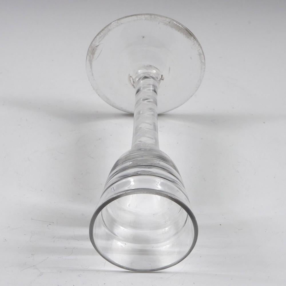 Lynn Opaque Twist Stem Wine Glass, c1760 In Good Condition For Sale In Tunbridge Wells, GB