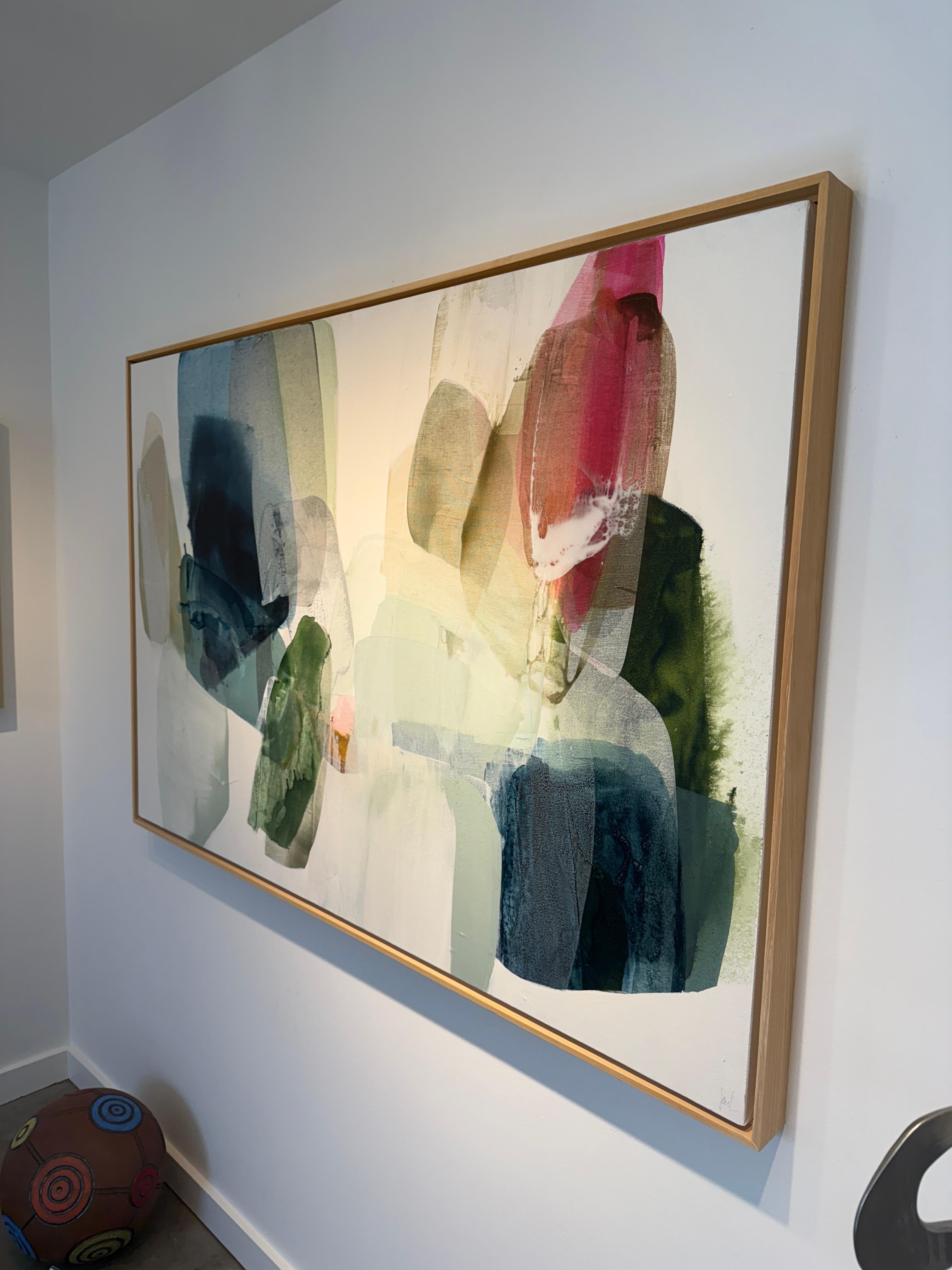 A Crowd of Silence - Abstract Painting by Lynn Sanders