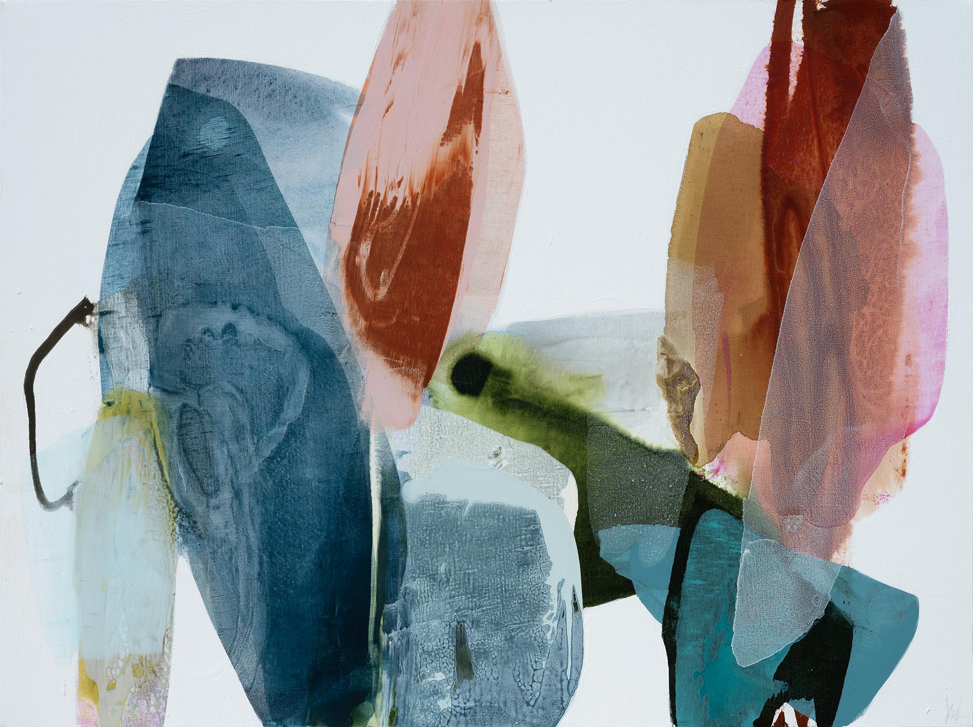 Lynn Sanders Abstract Painting – Vogelflattern