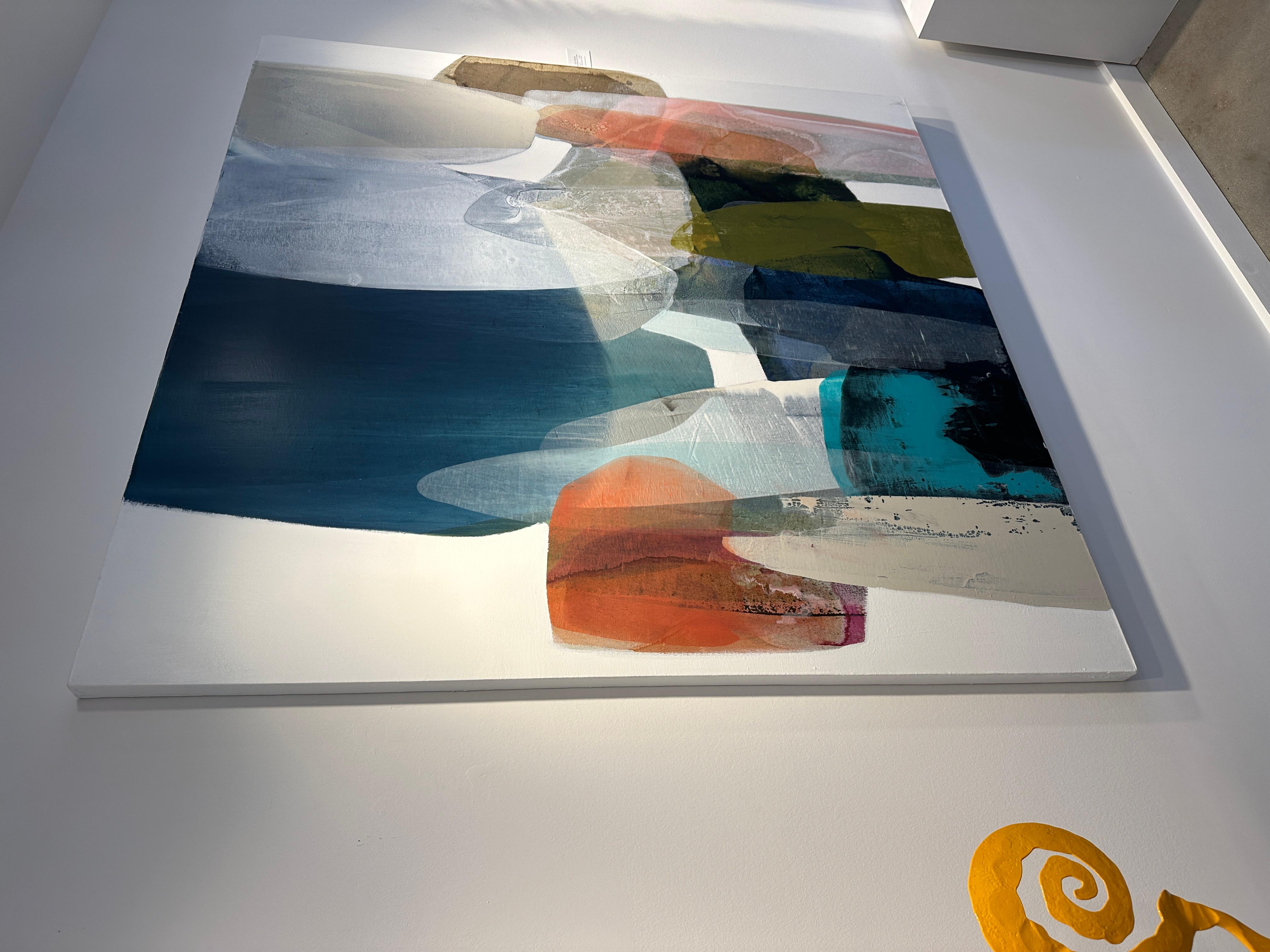 Pasos y estribaciones - Painting Abstracto de Lynn Sanders