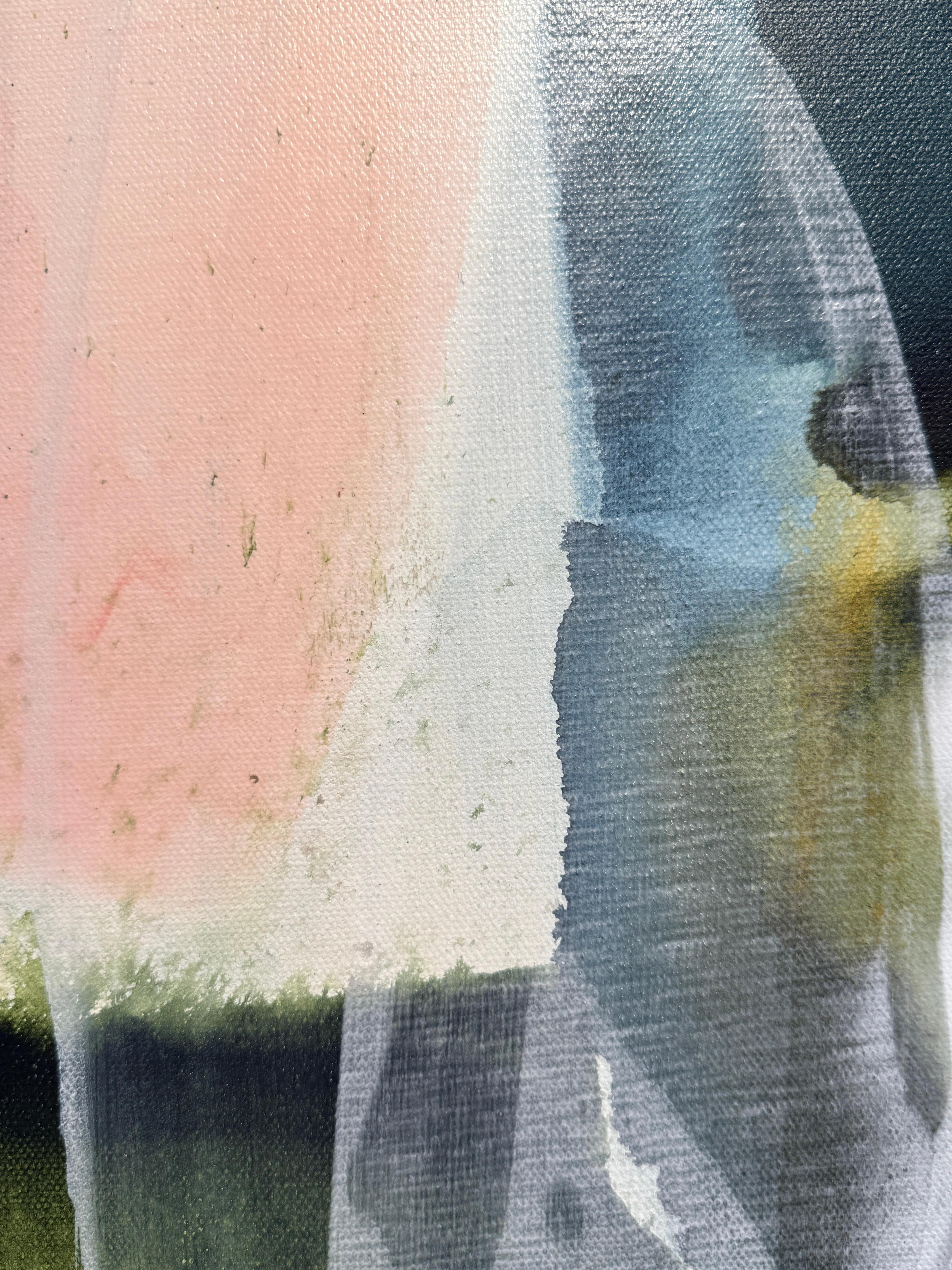 Harmonie der Stille (Grau), Abstract Painting, von Lynn Sanders