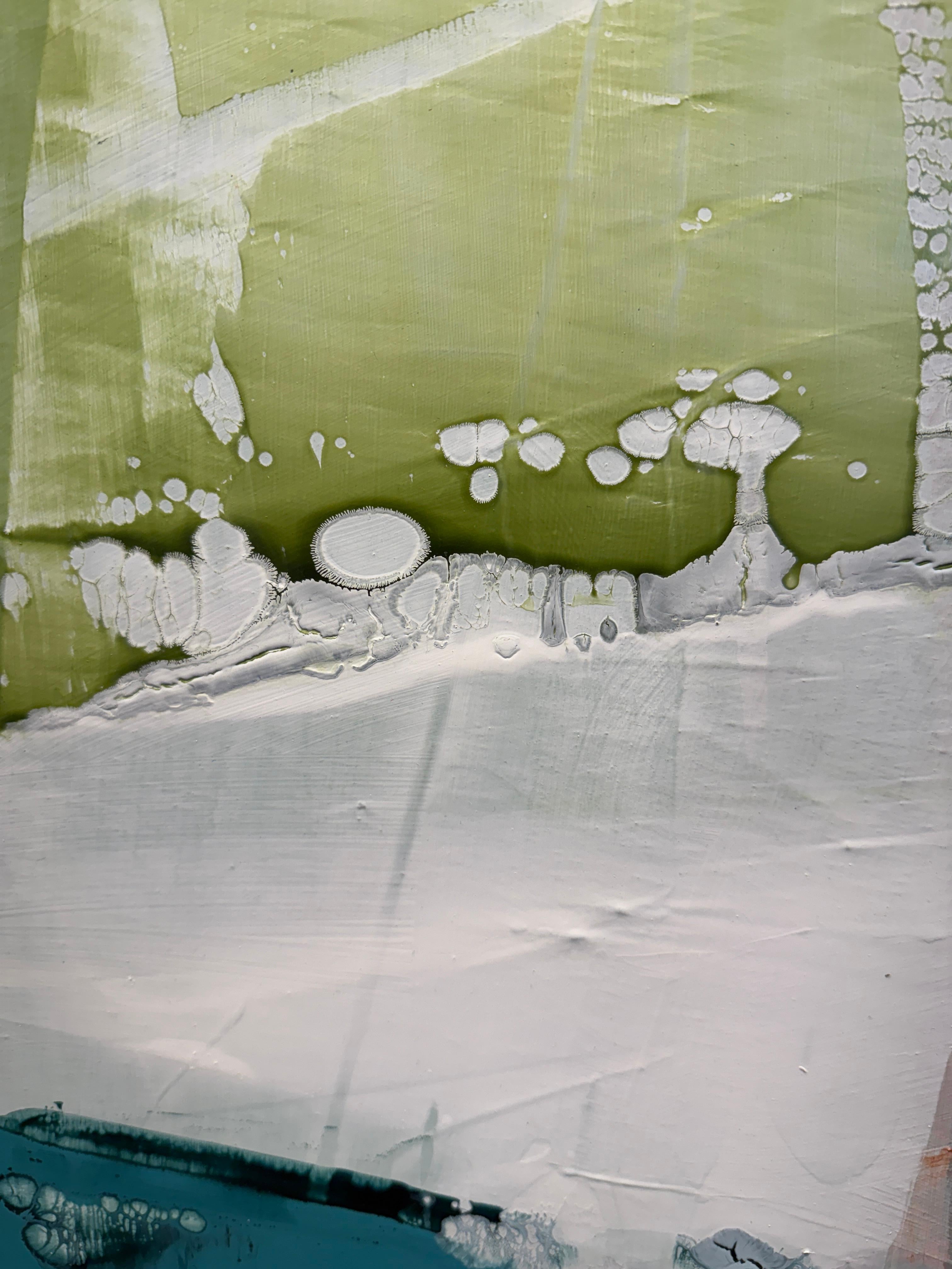 Loto perduto - Abstract Painting Grigio di Lynn Sanders