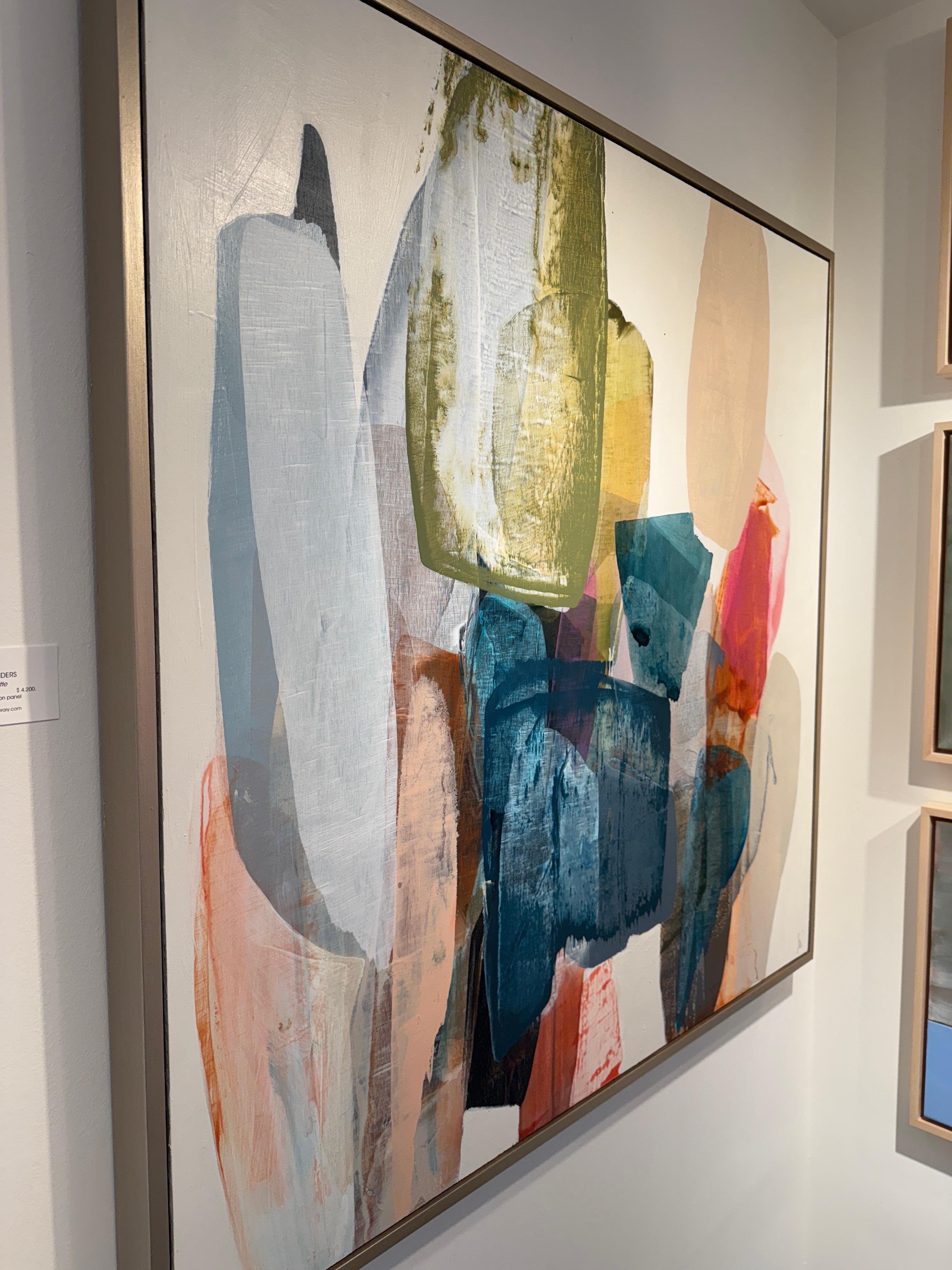 Lotta Latte - Abstract Painting by Lynn Sanders