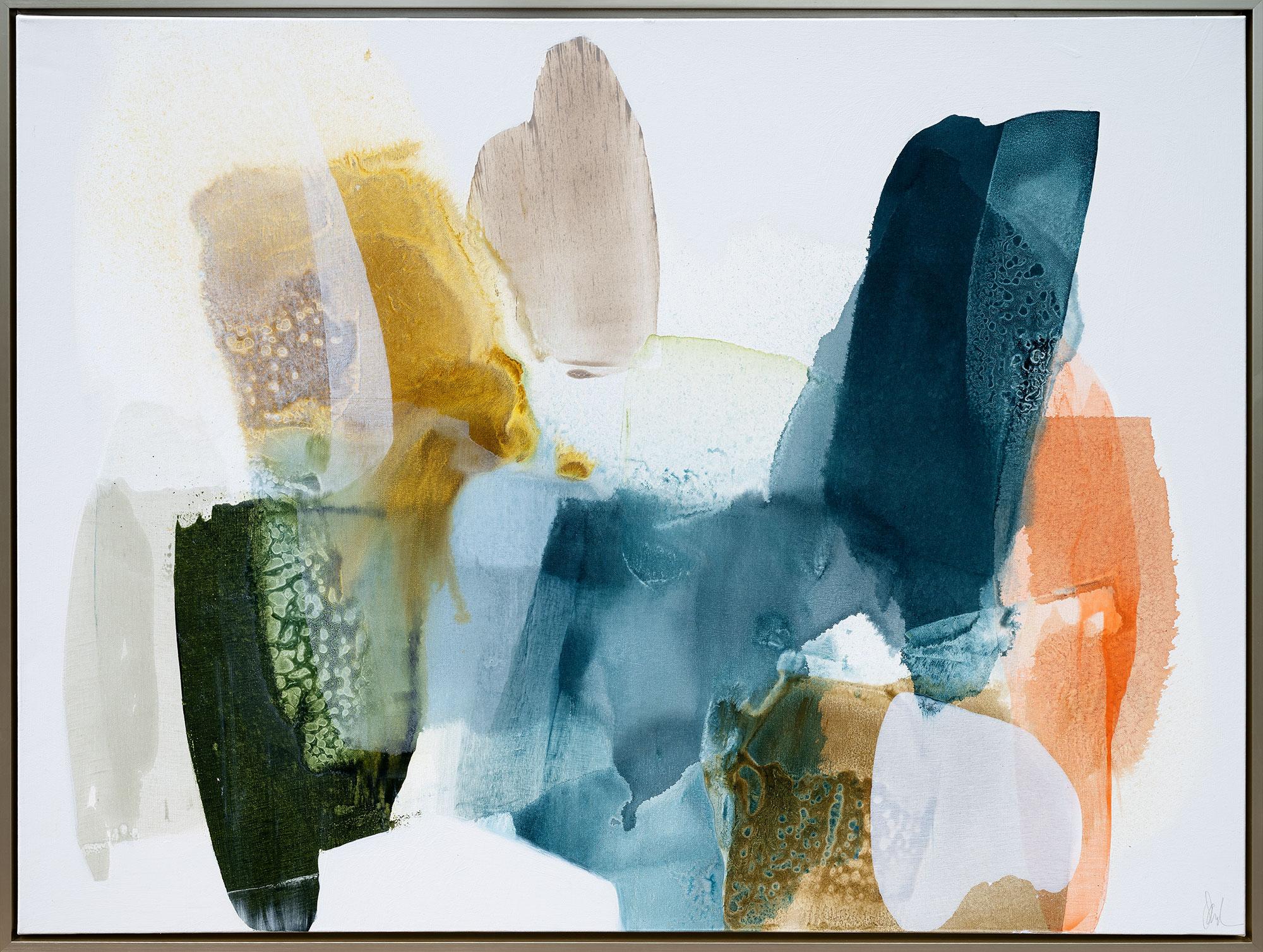 Lynn Sanders Abstract Painting – Sonnenuntergangssitzung