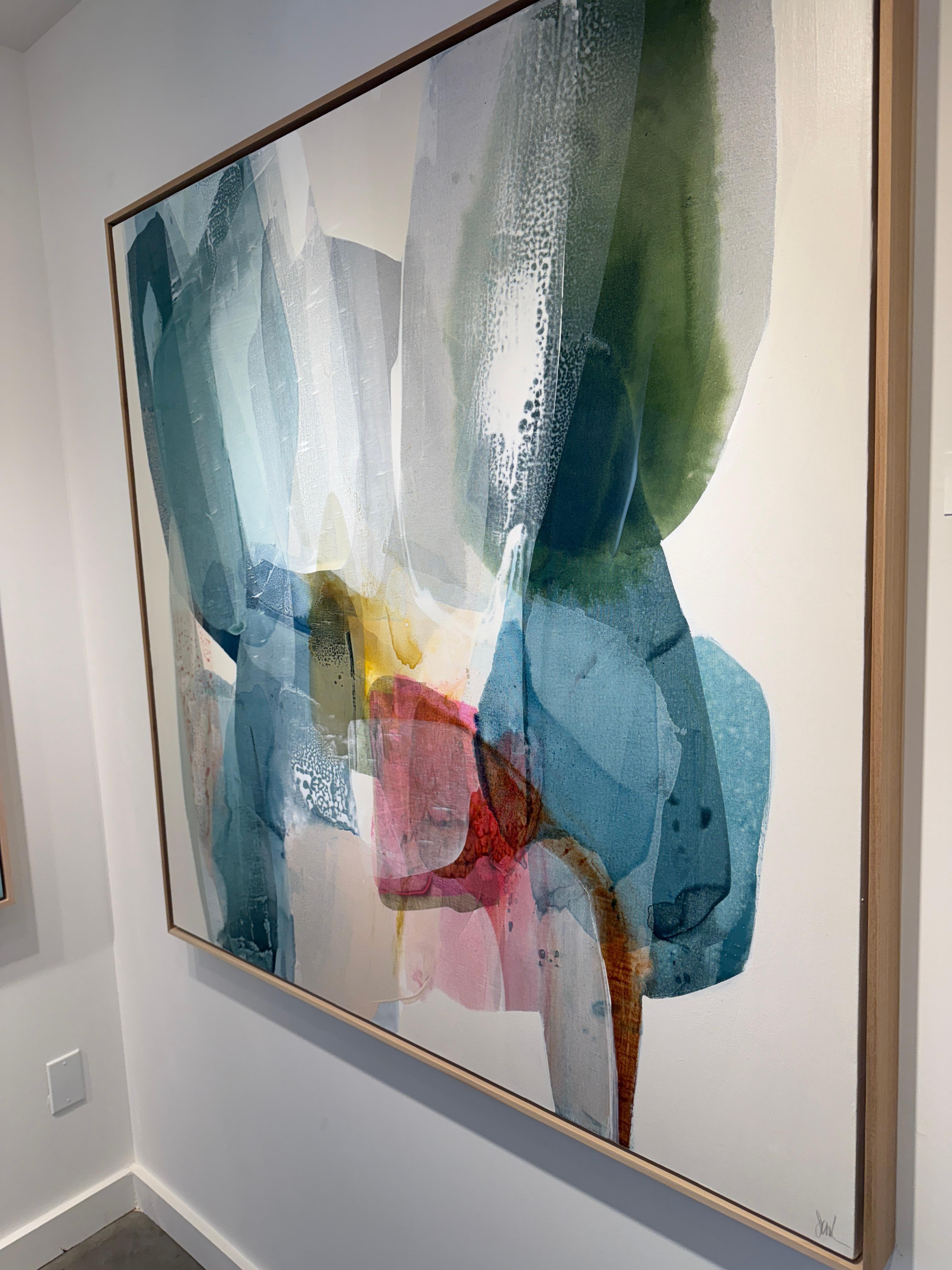 Gezeiten der Wildblumen (Abstrakt), Painting, von Lynn Sanders