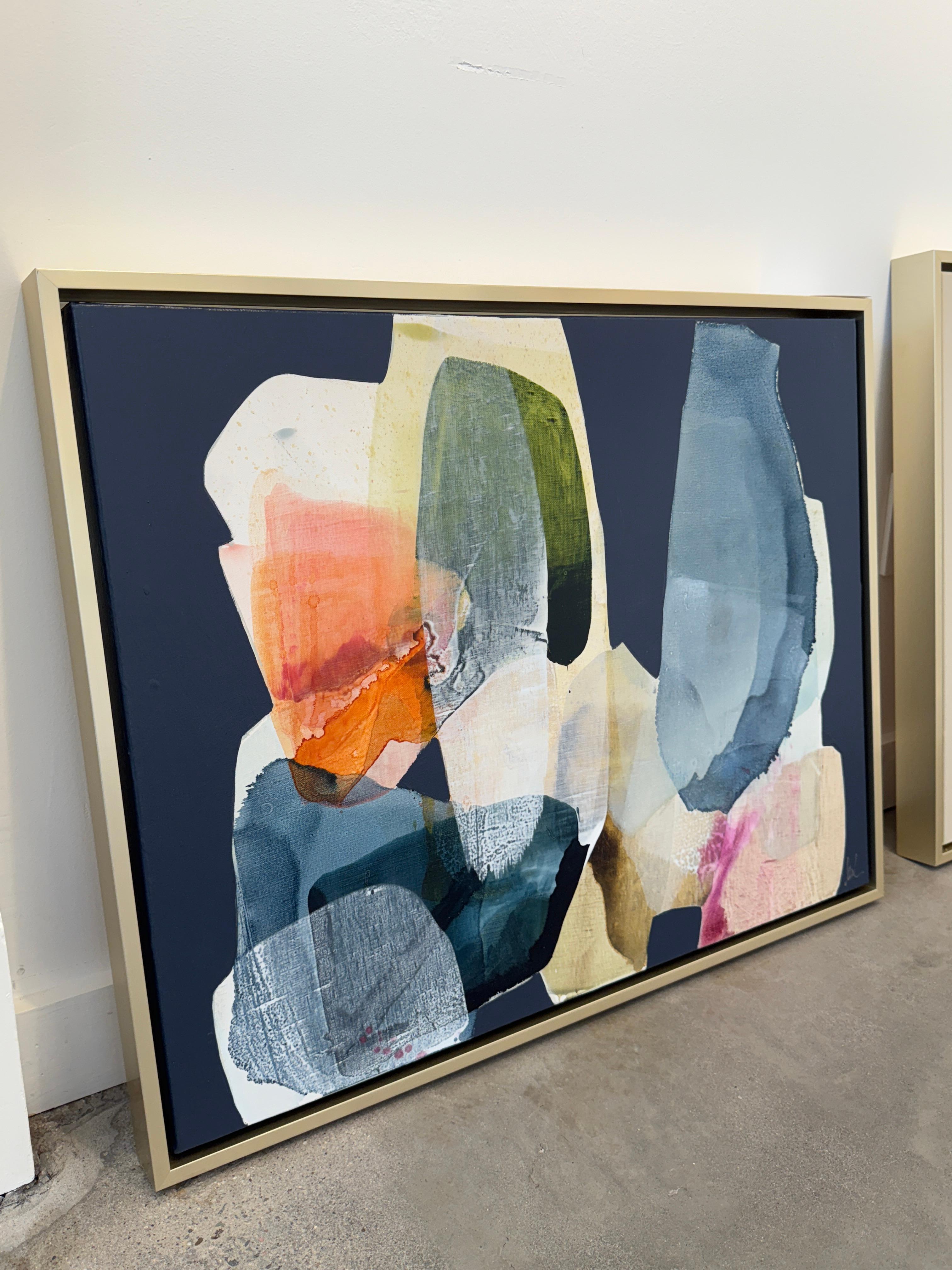 Casse-tête tranquille 1 - Abstrait Painting par Lynn Sanders