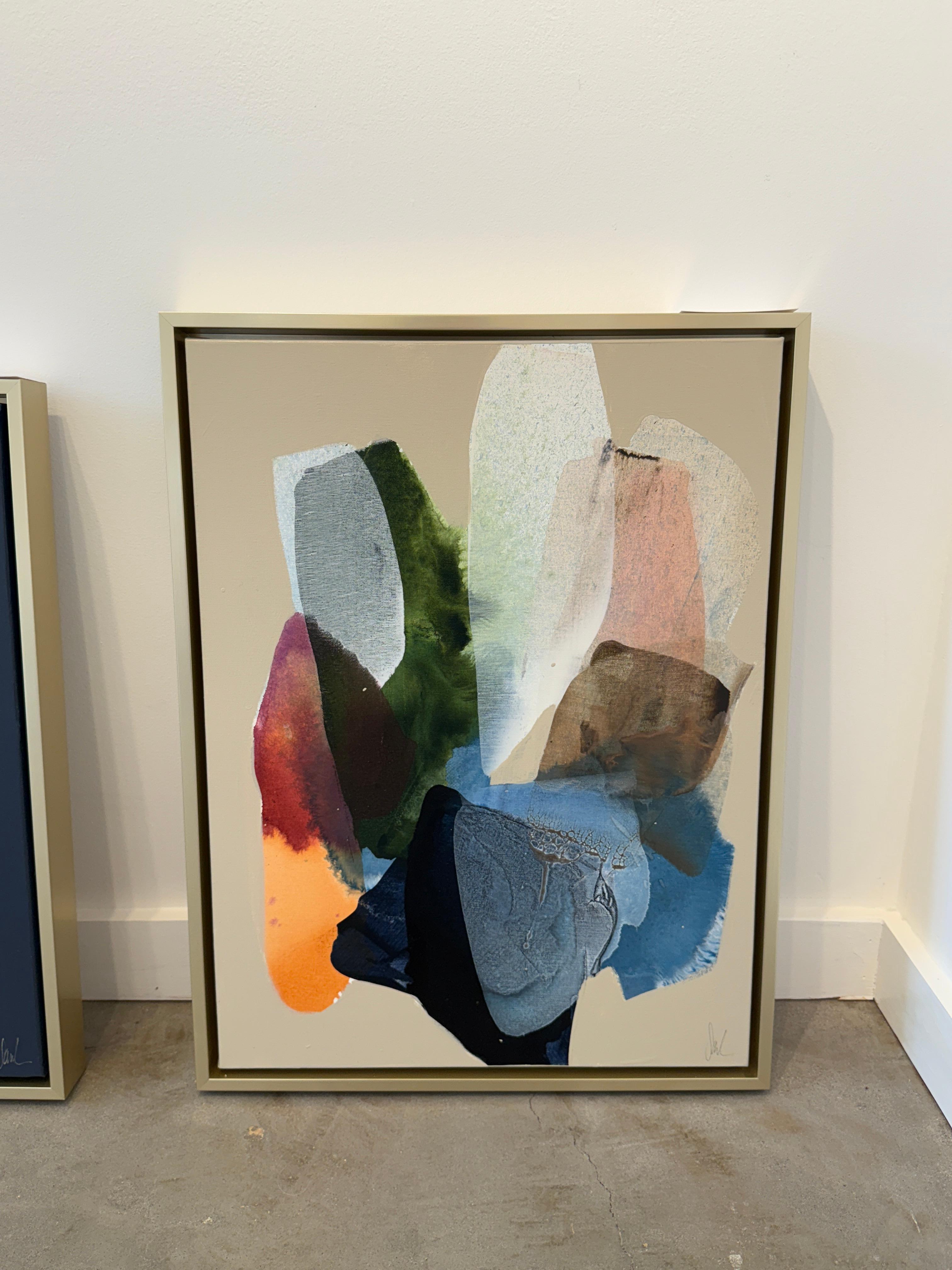 Tranquil Puzzle 4 - Painting by Lynn Sanders