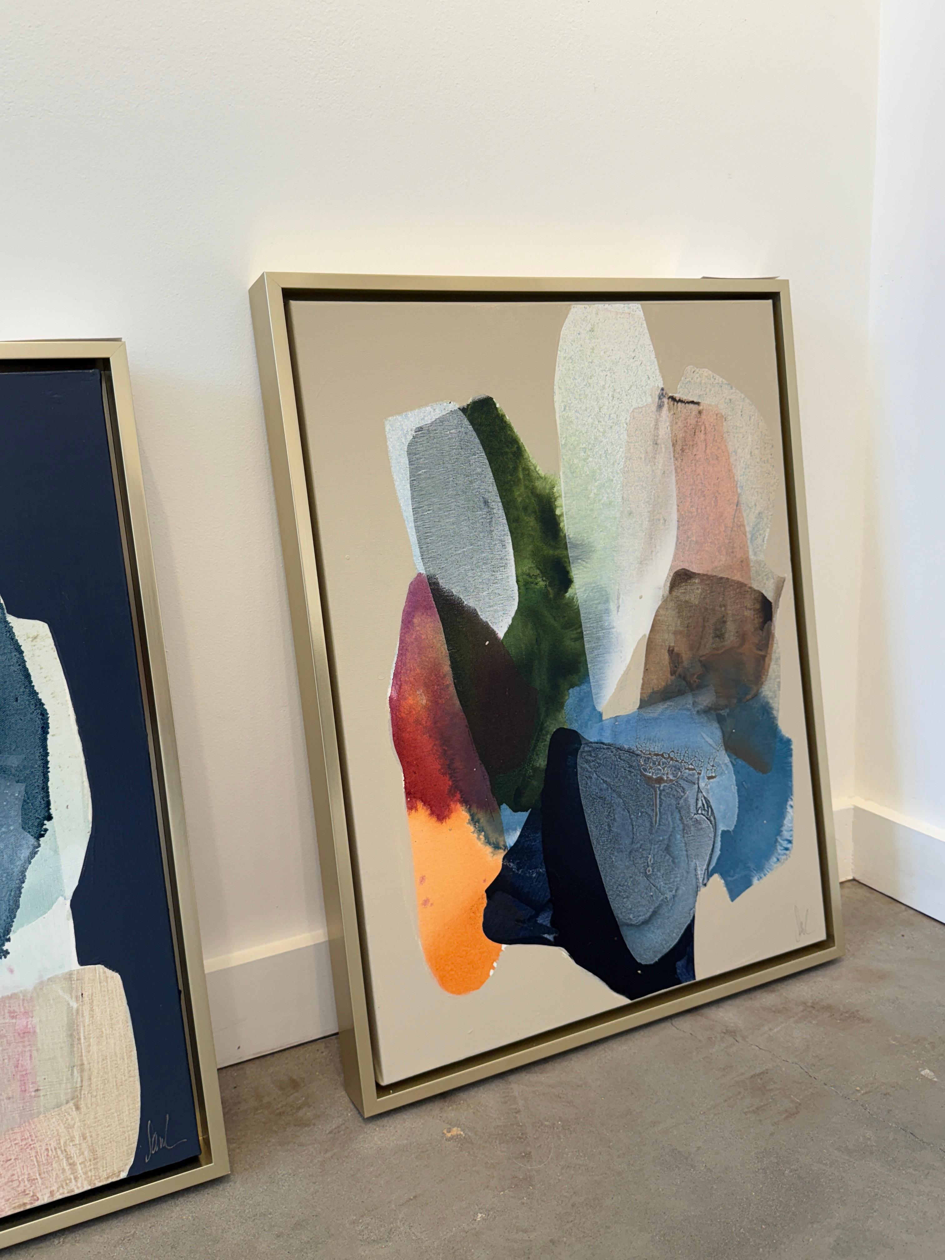 Tranquil Puzzle 4 - Abstract Painting by Lynn Sanders