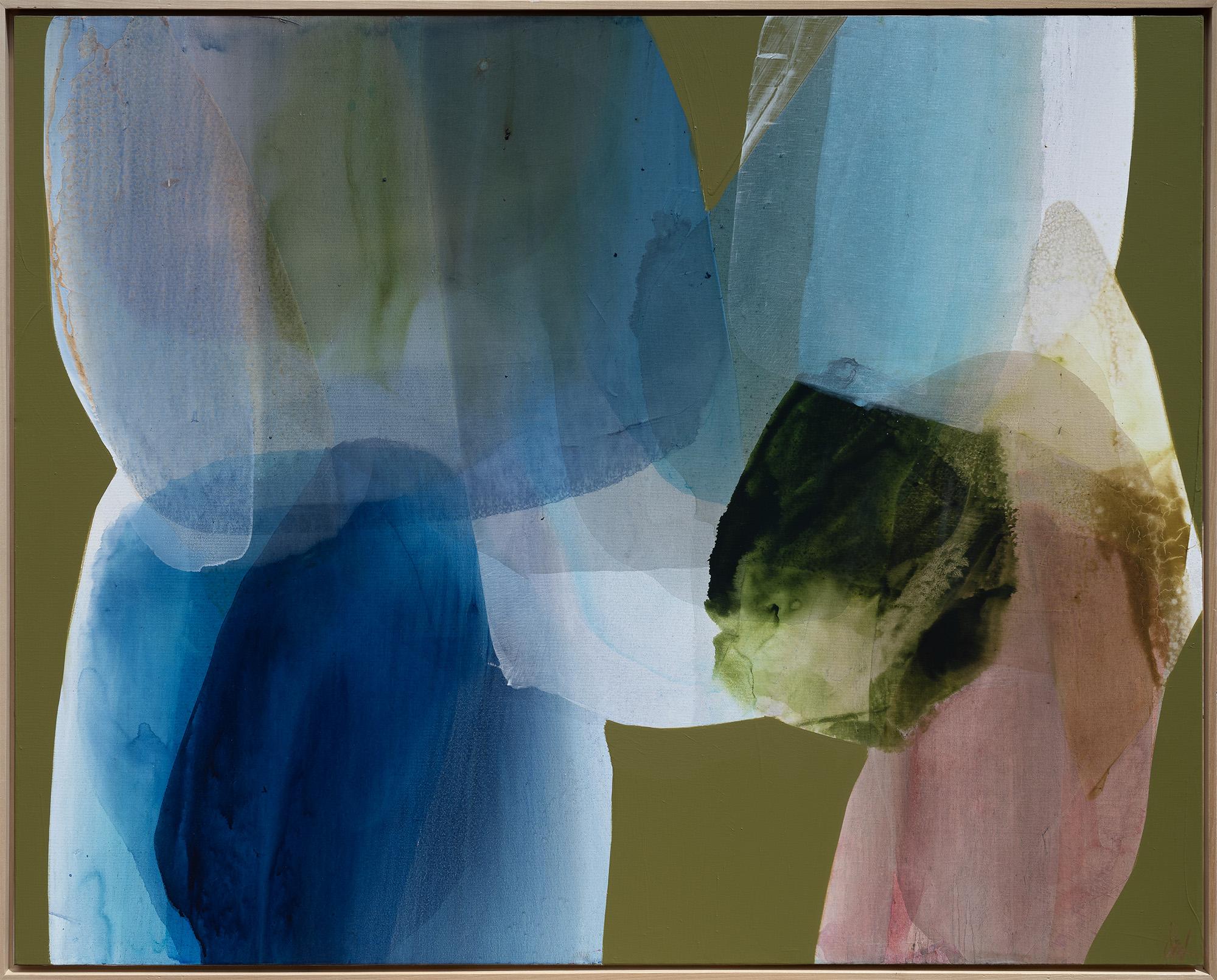 Lynn Sanders Abstract Painting - Williams Lake Rocks
