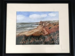 Portuguese Coast, Mixed Media on Watercolor Paper
