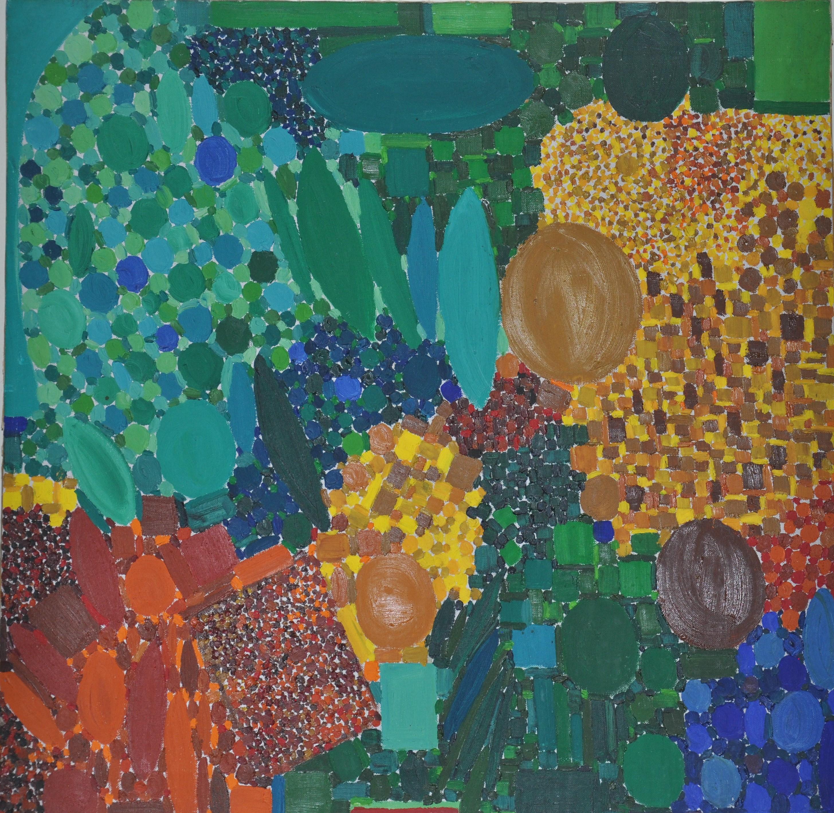 Lynne Drexler Abstract Painting - Jomo's World