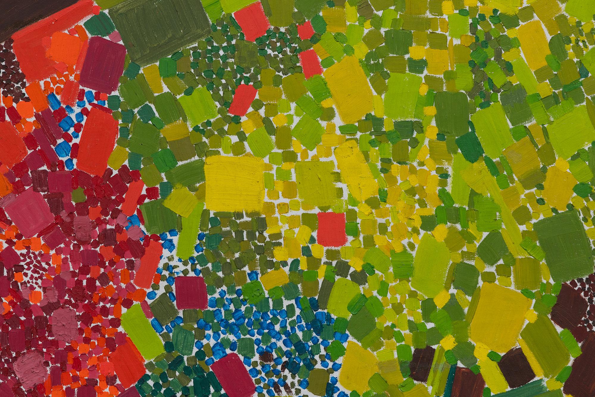 Sporadischer Frühling (Abstrakt), Painting, von Lynne Drexler