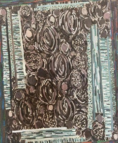 "Immagini crepuscolari" Lynne Drexler, 1976 Composizione astratta cromatica scura