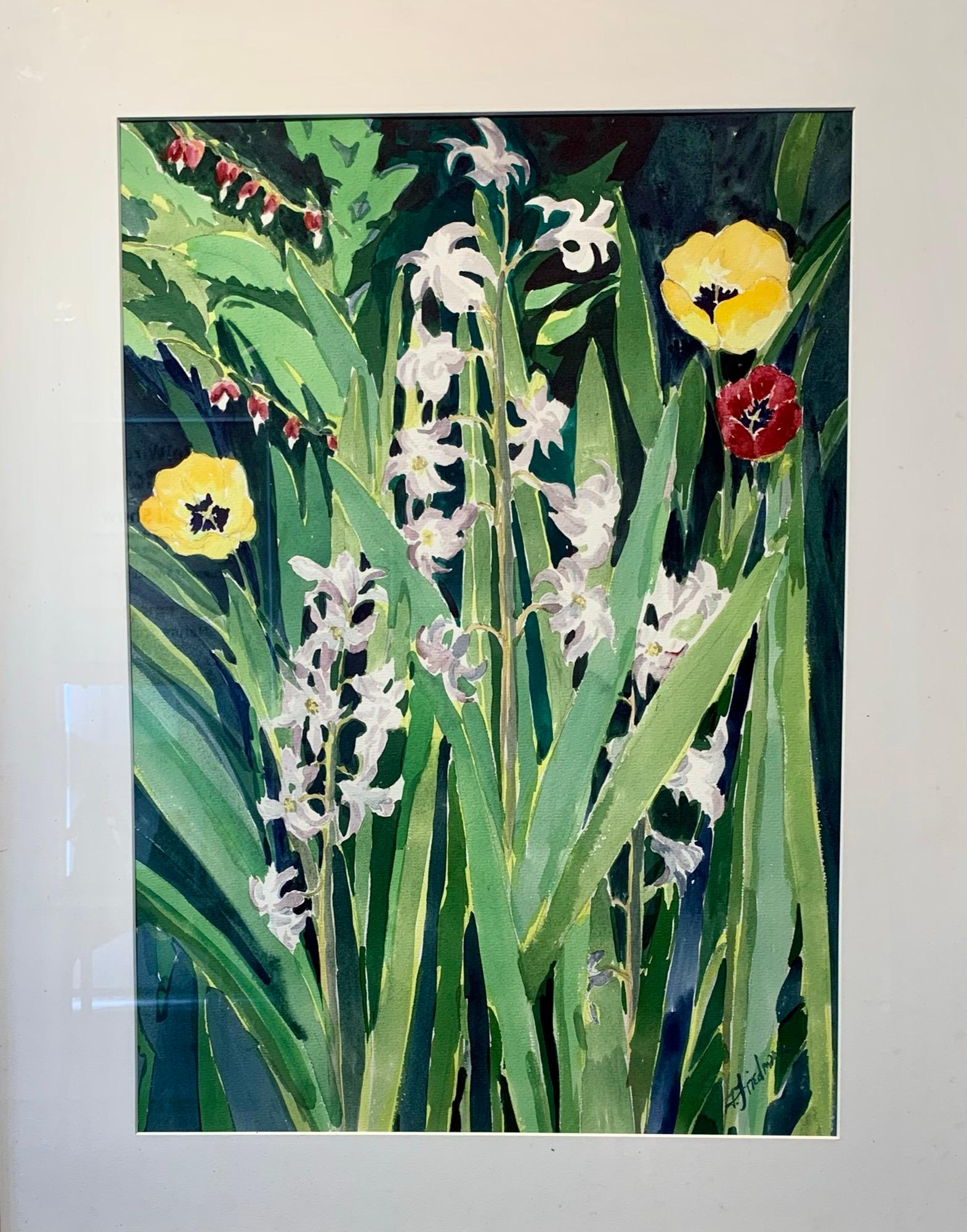 Lynne Friedman Still-Life Painting - Tulip Time, Still-Life Oil Painting, 2021