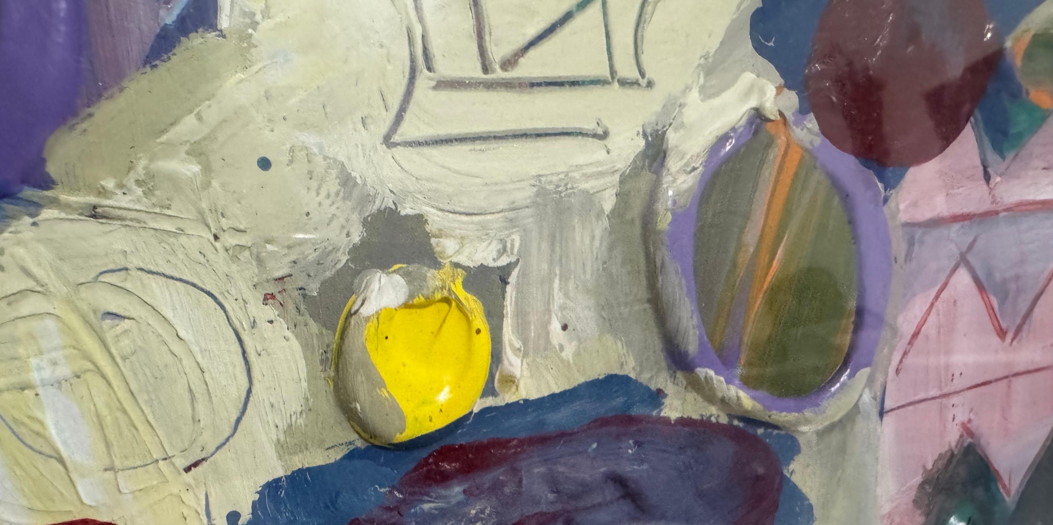 Expressionniste abstrait Peinture des années 1980 Femme Miami Moderniste Lynne Golob Gelfman en vente 3