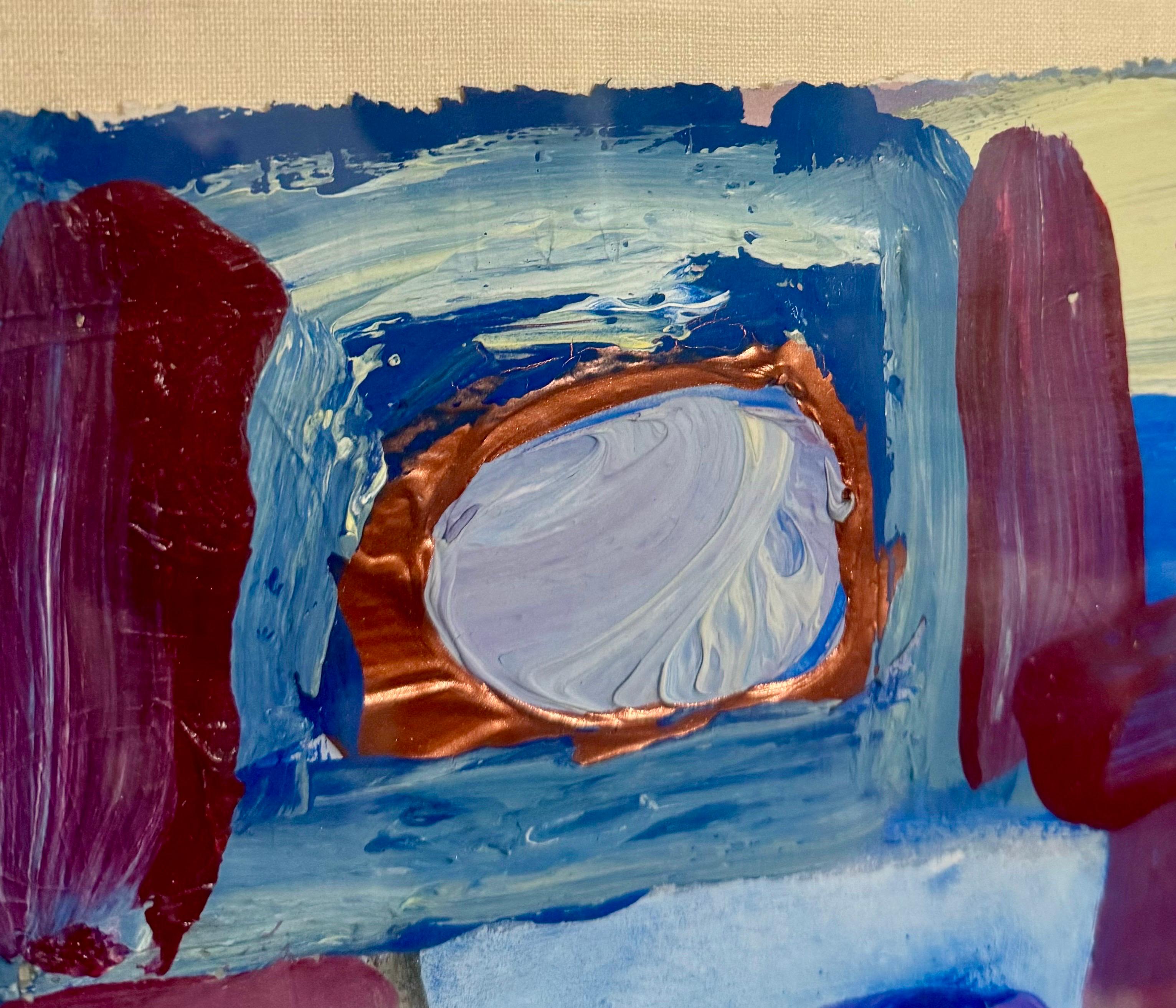 Expressionniste abstrait Peinture des années 1980 Femme Miami Moderniste Lynne Golob Gelfman en vente 6